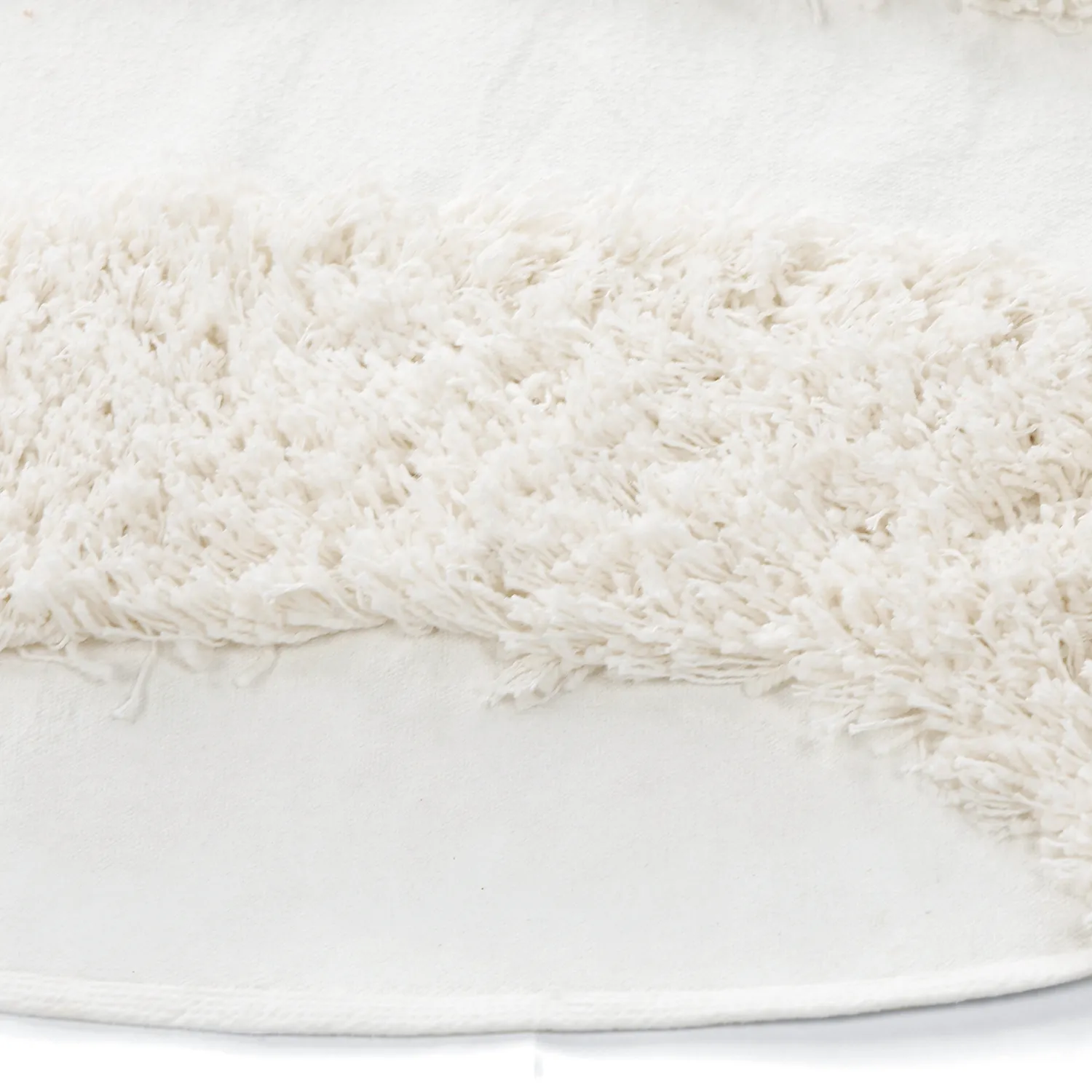Round rug - Sivota Natural Cotton Shaggy (off-white)