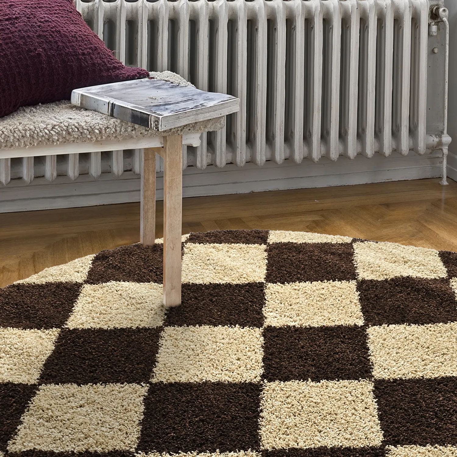 Round rugs - Albi (brown/beige)
