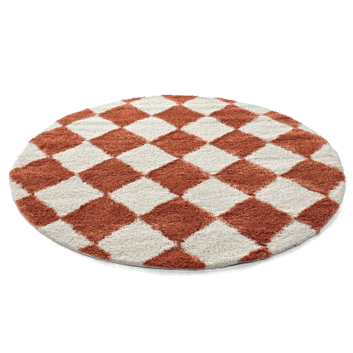 Round rugs - Albi (white/orange)