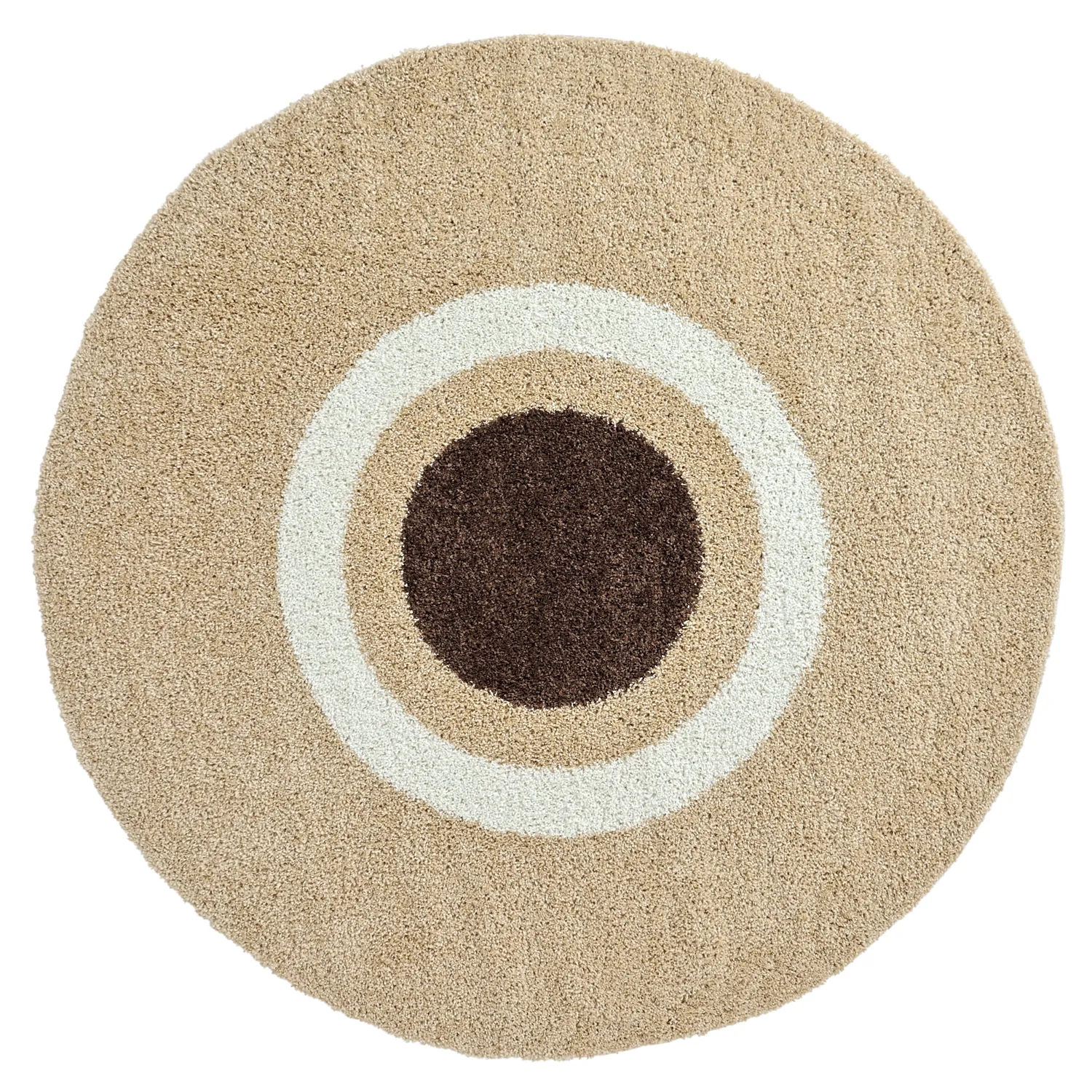 Round rugs - Alsace (beige/white/brown)