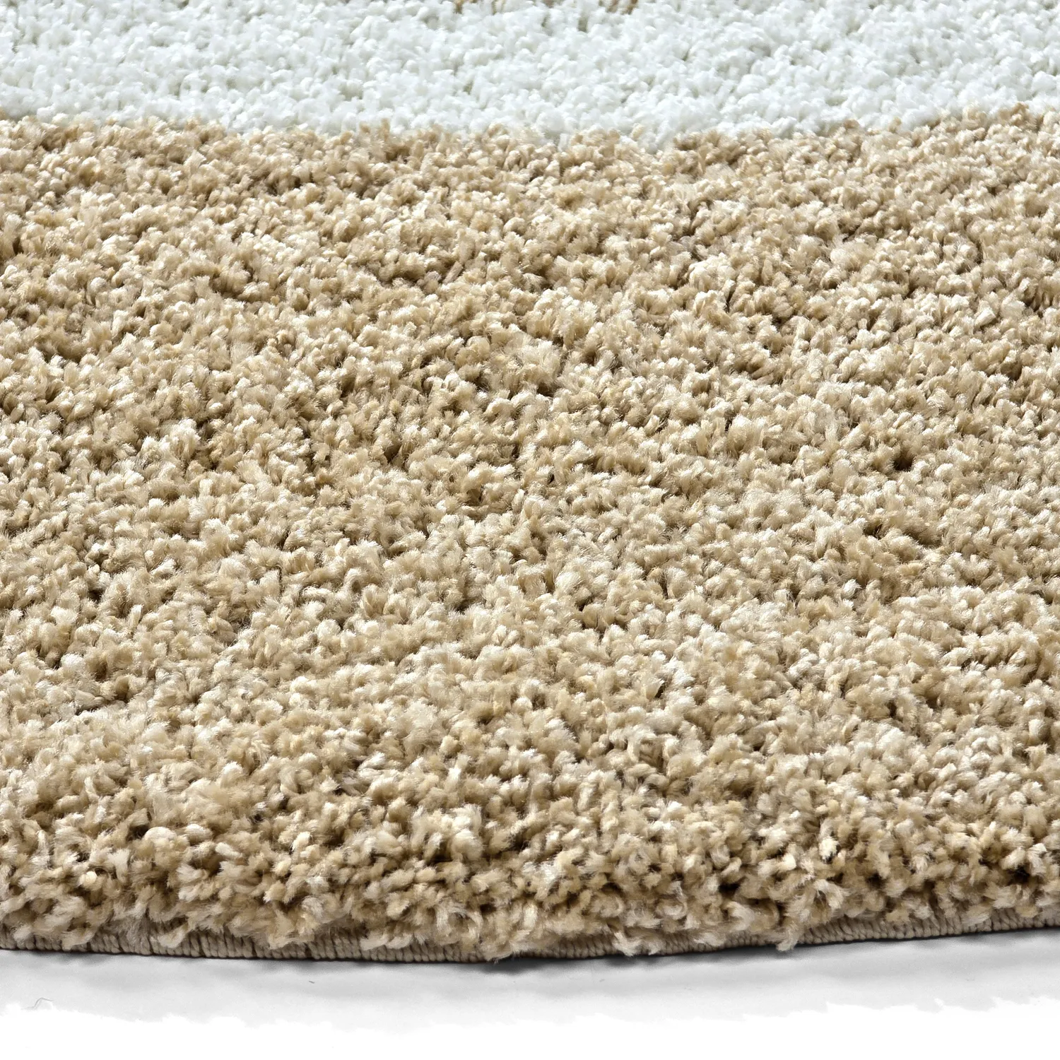 Round rugs - Alsace (beige/white/brown)