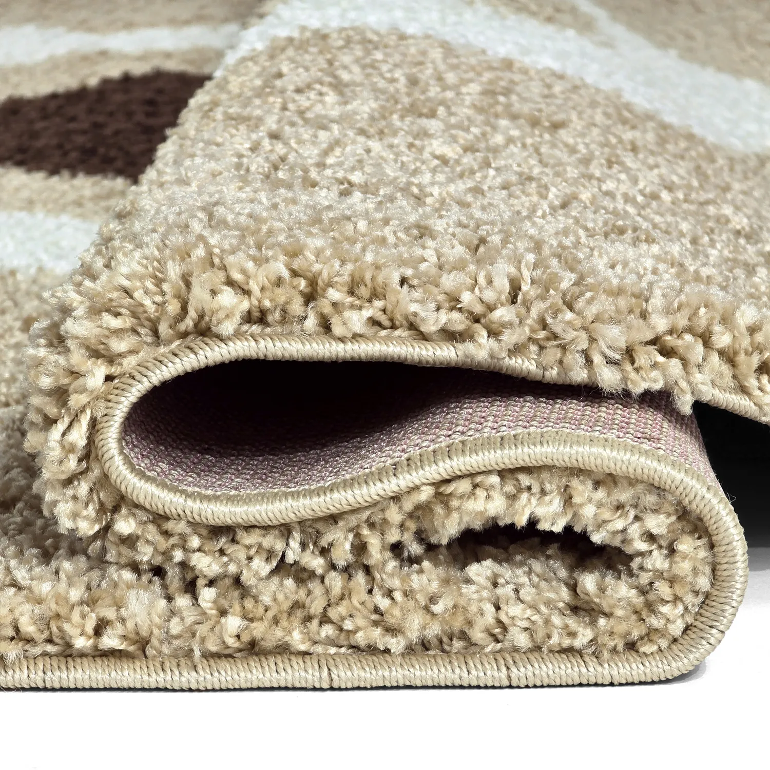 Round rugs - Alsace (beige/white/brown)