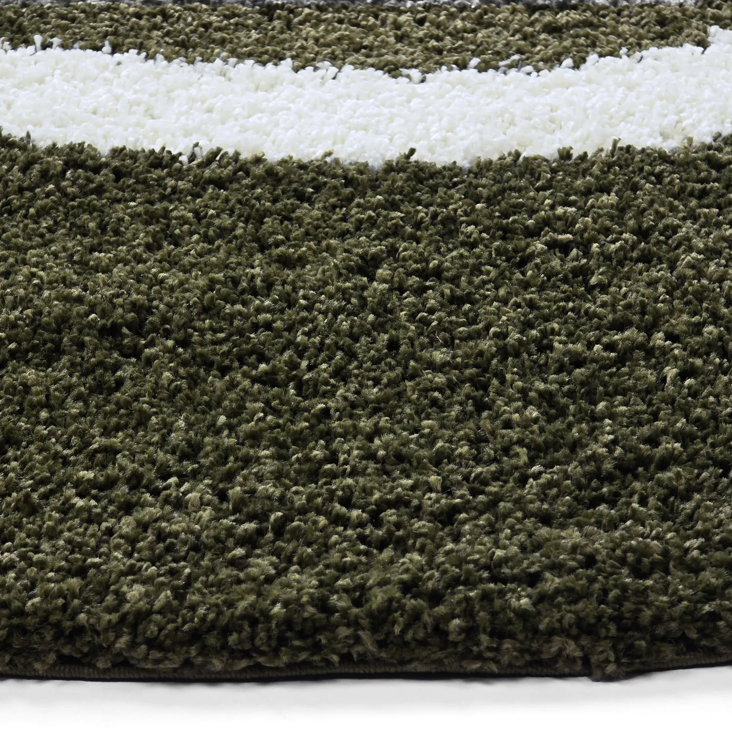 Round rugs - Alsace (green/white/orange)