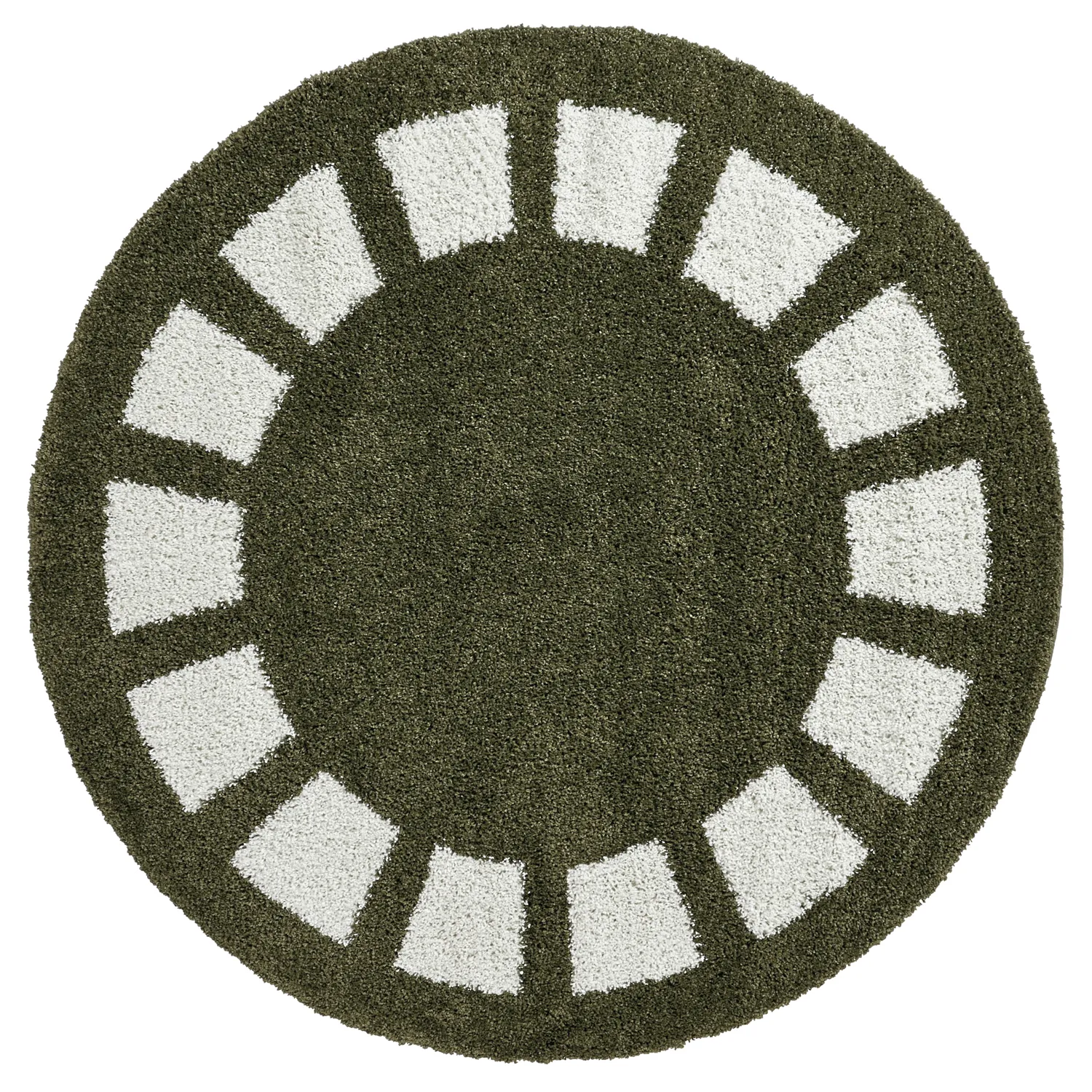 Round rugs - Asilah (green/white)