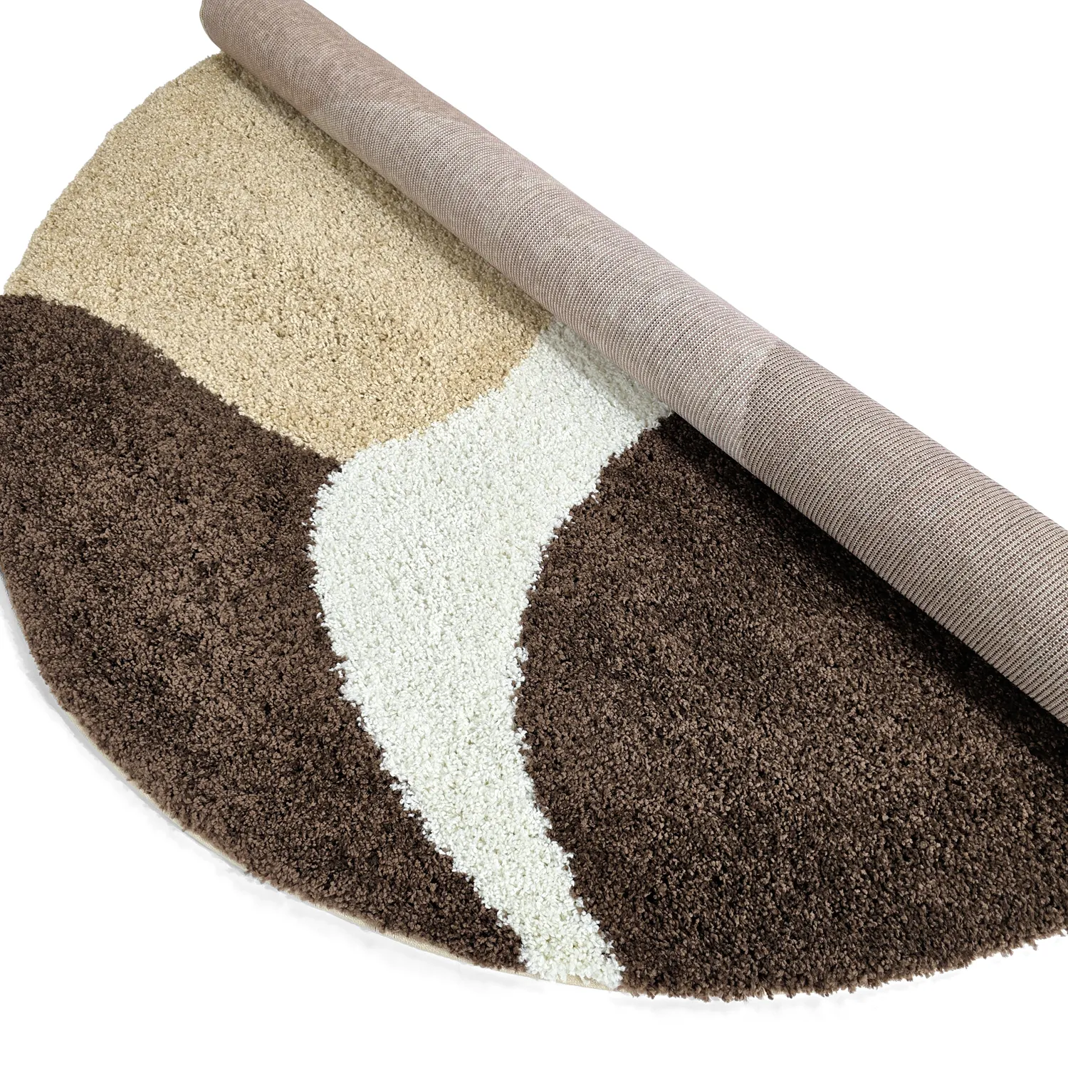 Round rugs - Chiniot (brown/beige/white)