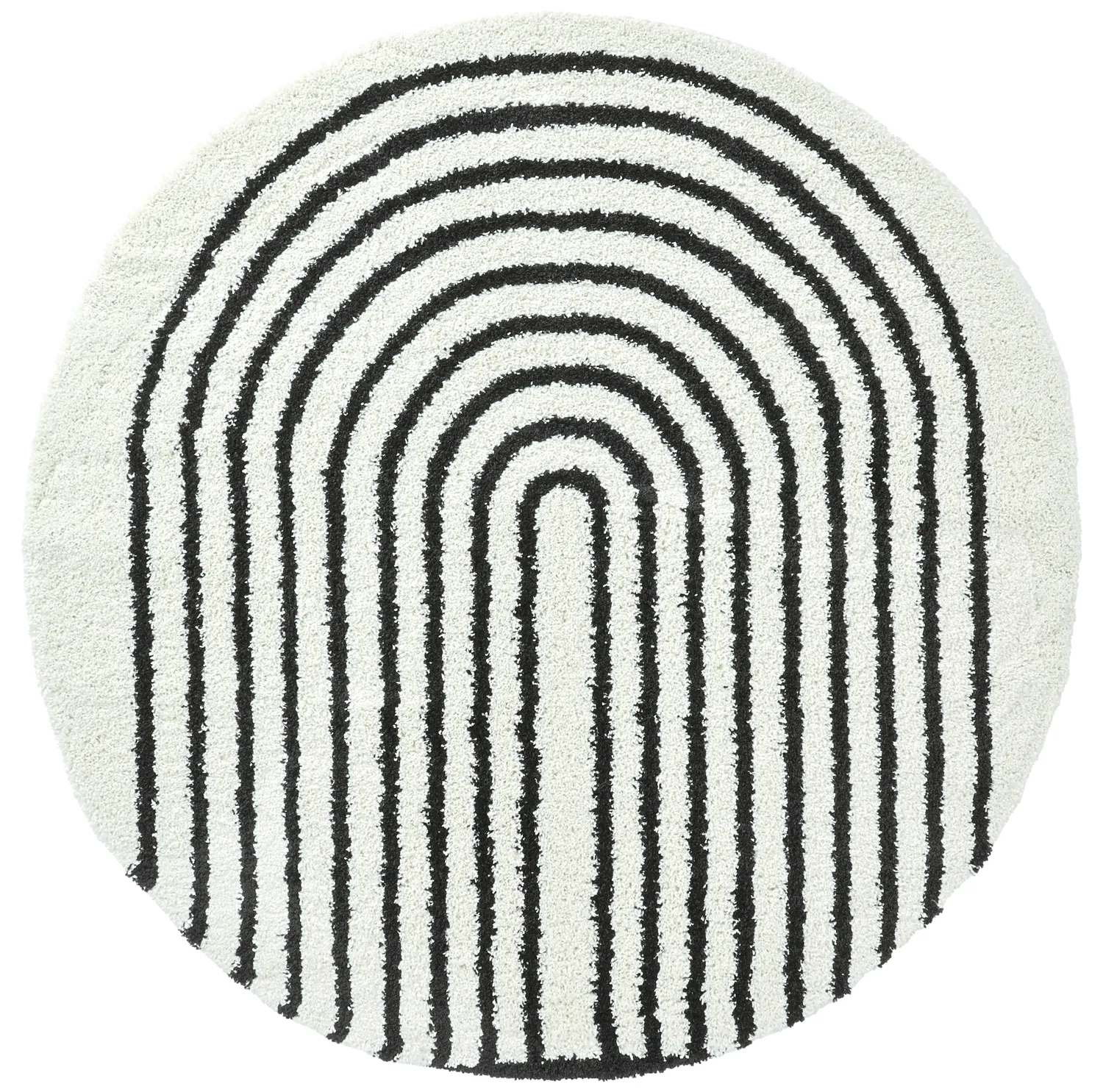 Round rugs - Cluny (white/black)