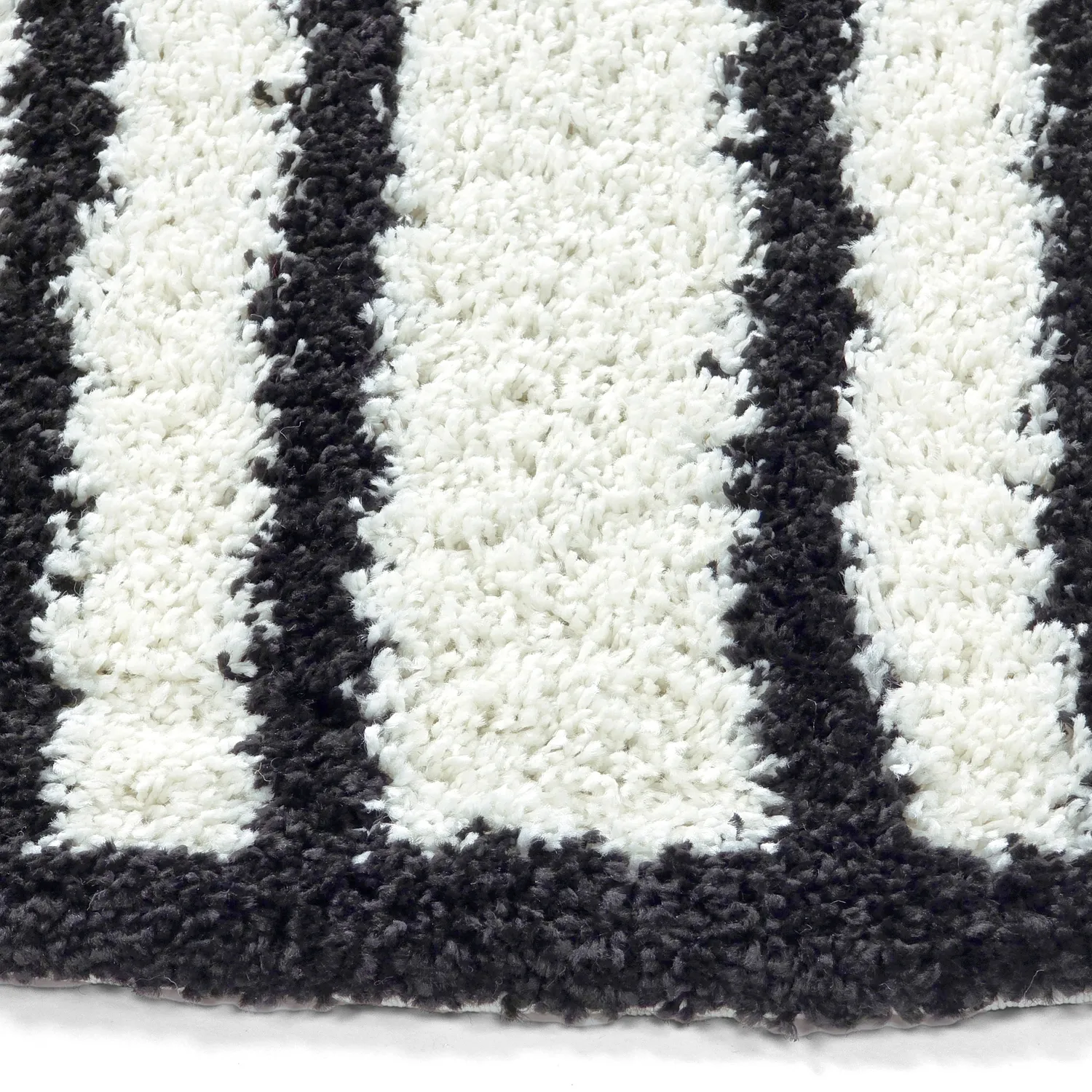 Round rugs - Cluny (white/black)