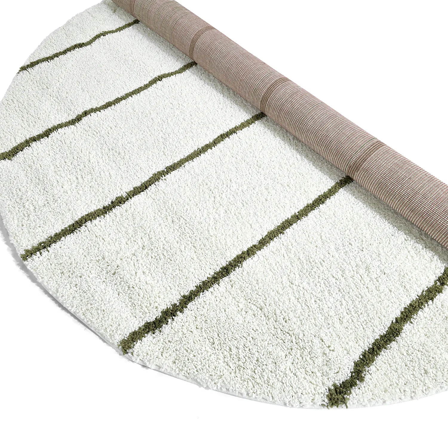 Round rugs - Eze (white/green)