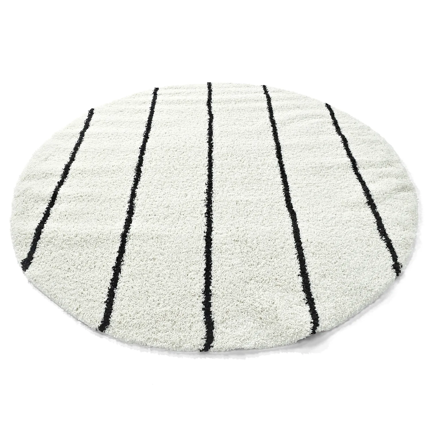 Round rugs - Eze (white/black)