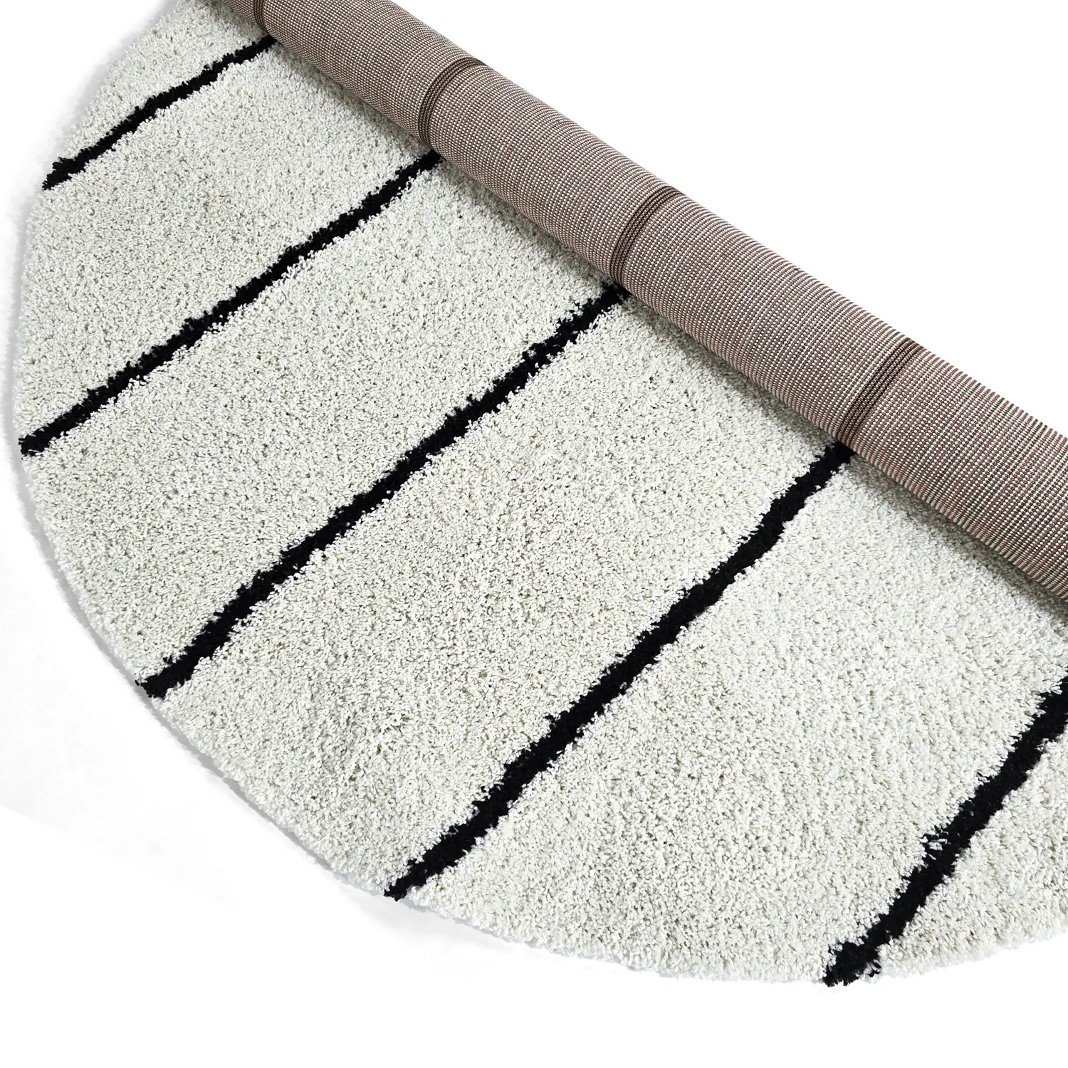 Round rugs - Eze (white/black)
