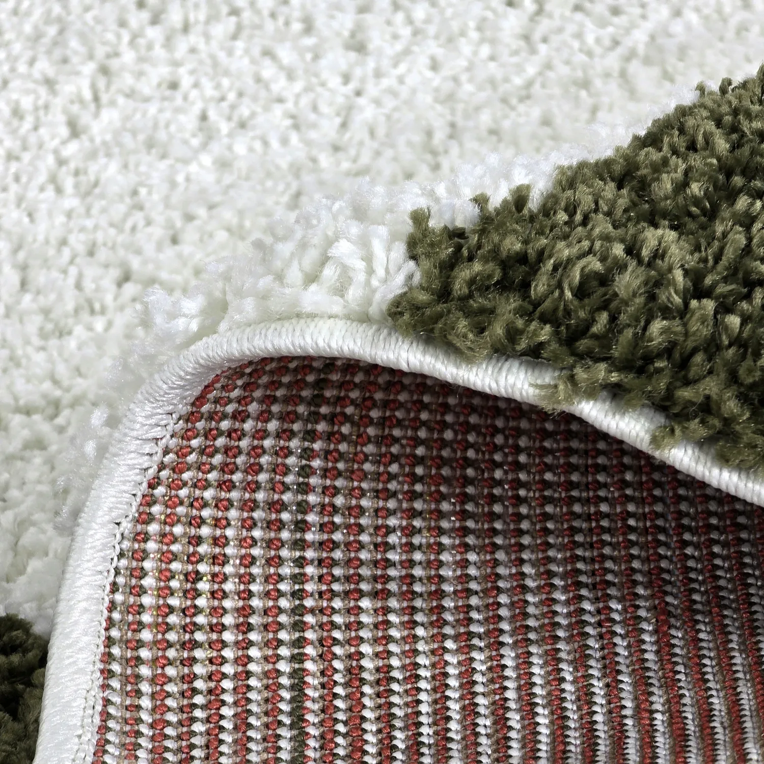 Round rugs - Gordes (green/white)