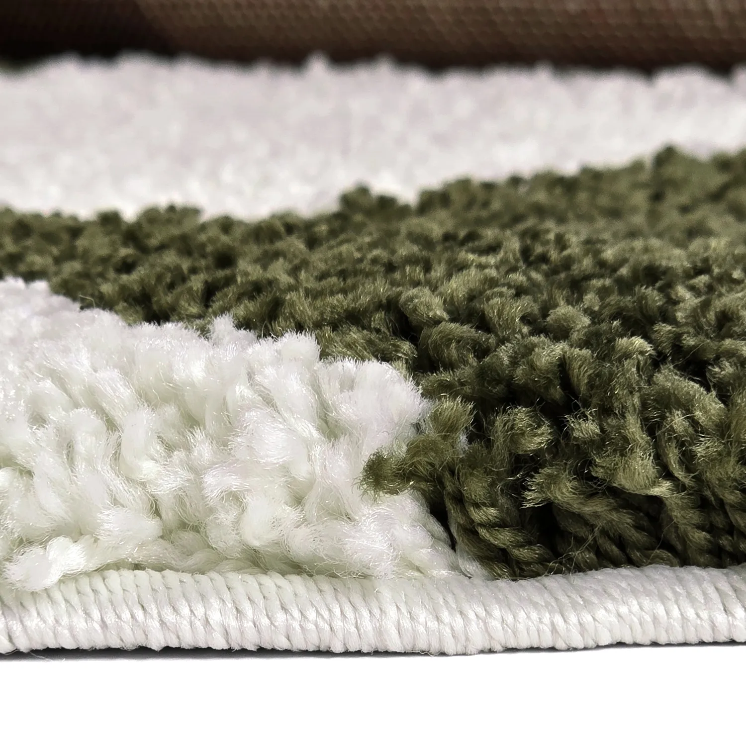 Round rugs - Gordes (green/white)