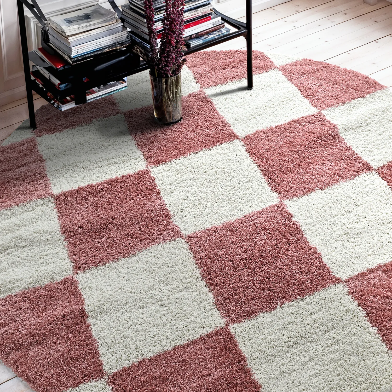 Round rugs - Gordes (pink/white)