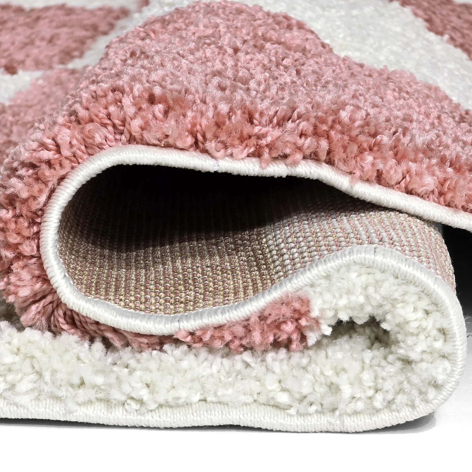 Round rugs - Gordes (pink/white)