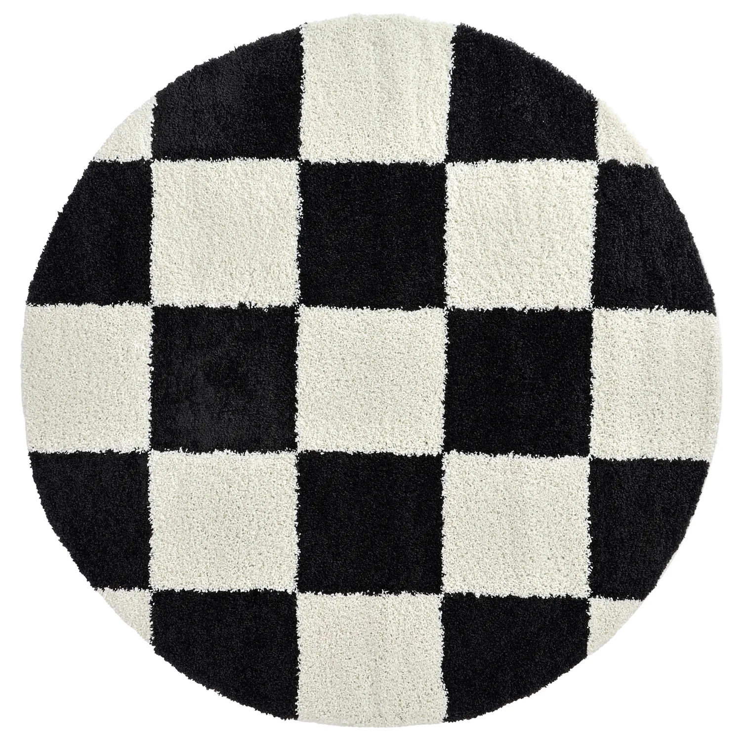 Round rugs - Gordes (black/white)