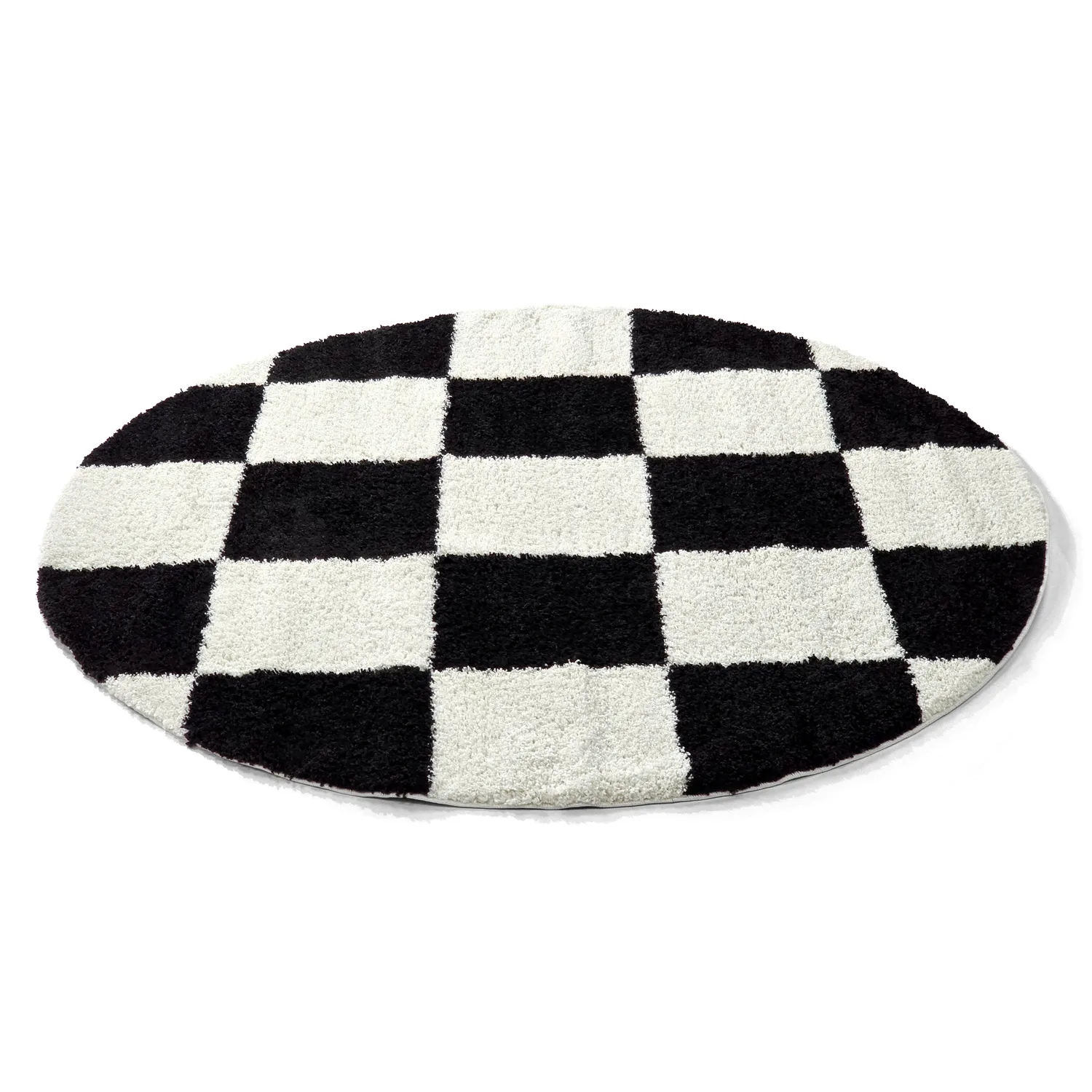 Round rugs - Gordes (black/white)