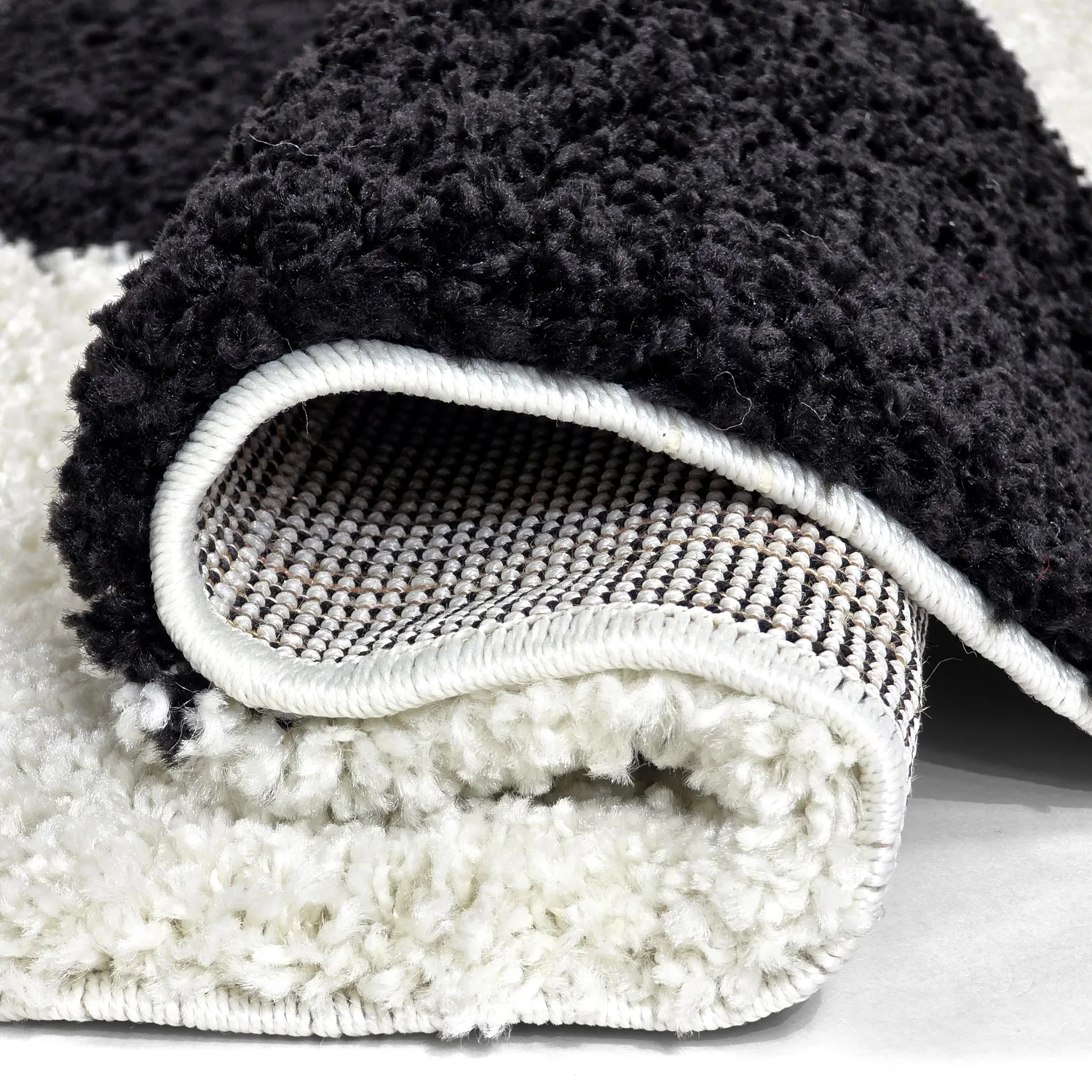 Round rugs - Gordes (black/white)