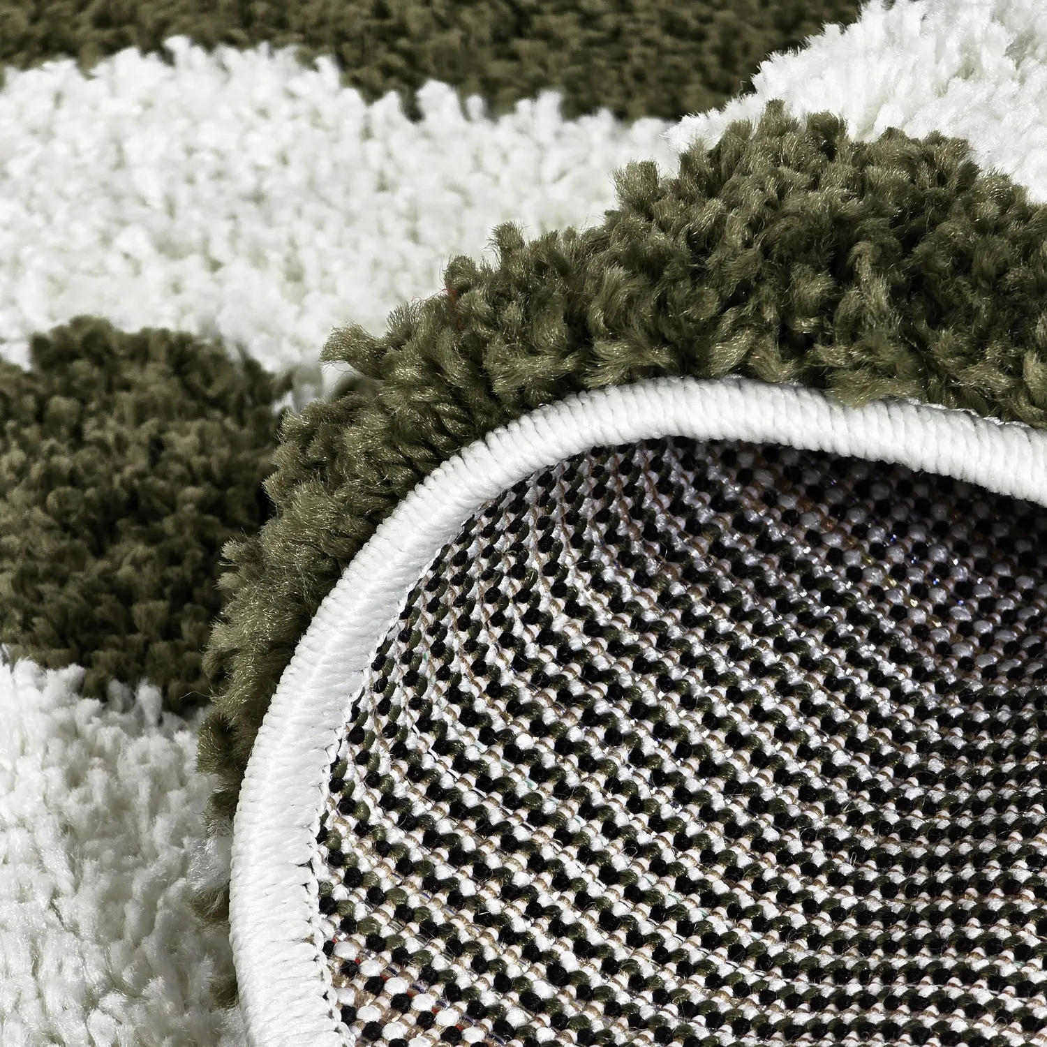 Round rugs - Imilchil (white/green)