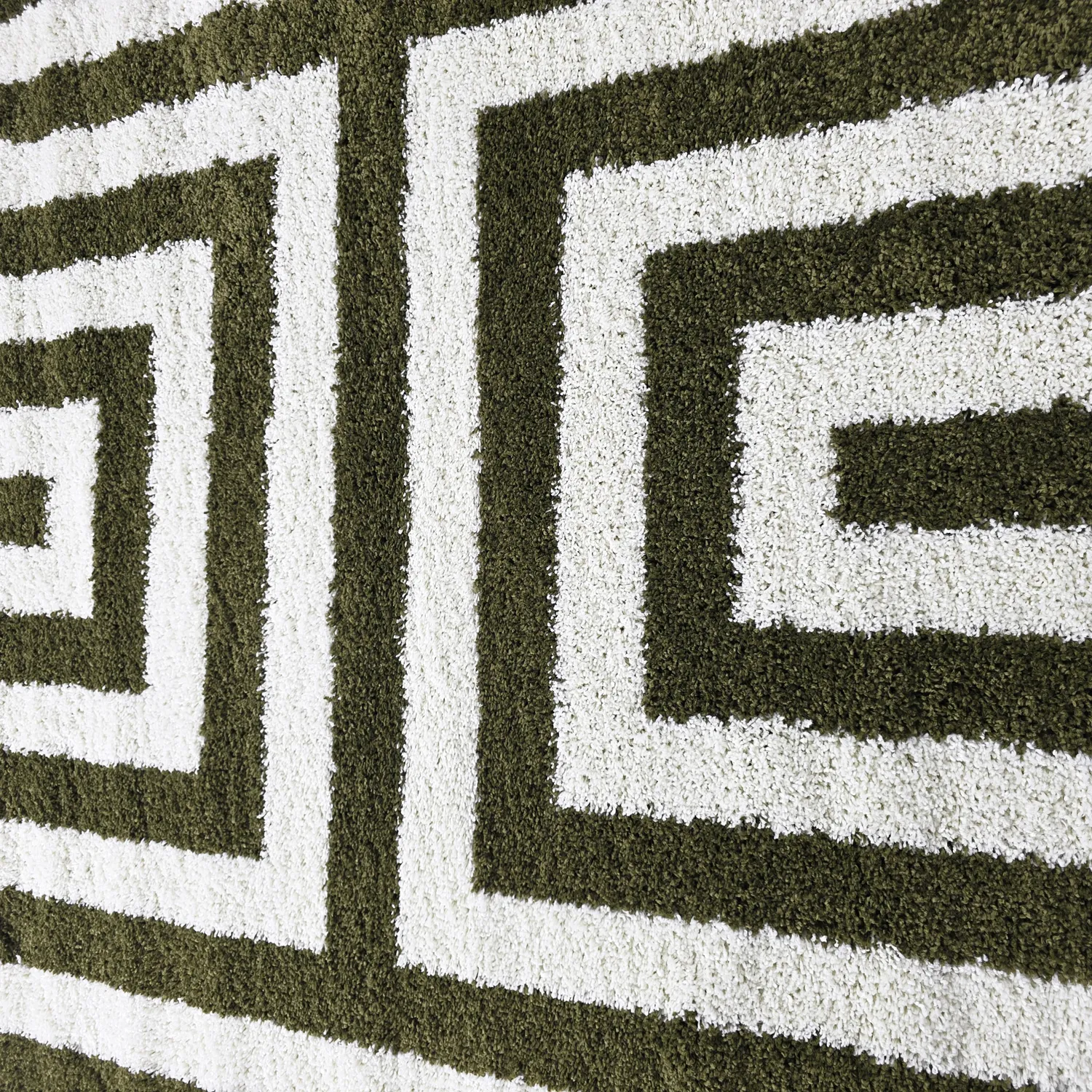Round rugs - Imilchil (white/green)