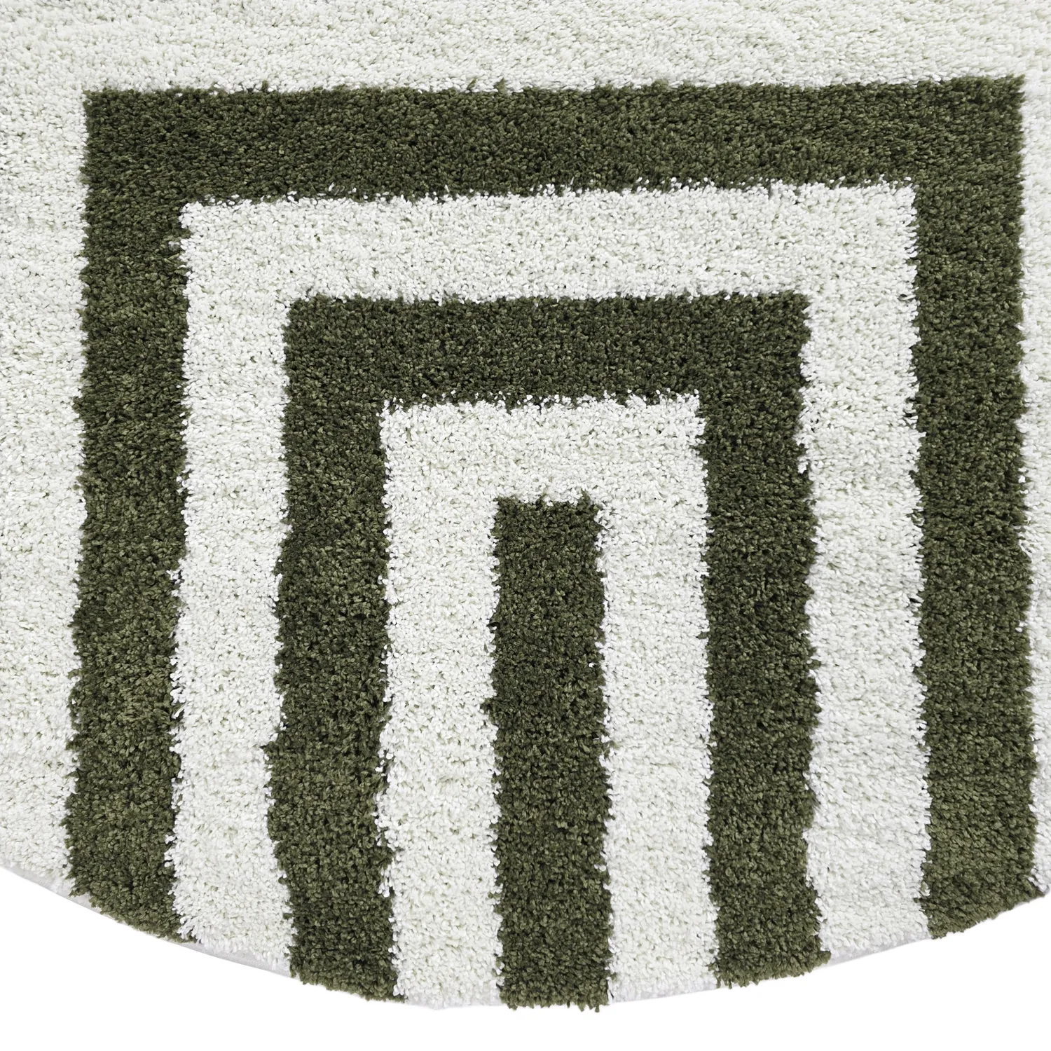 Round rugs - Imilchil (white/green)