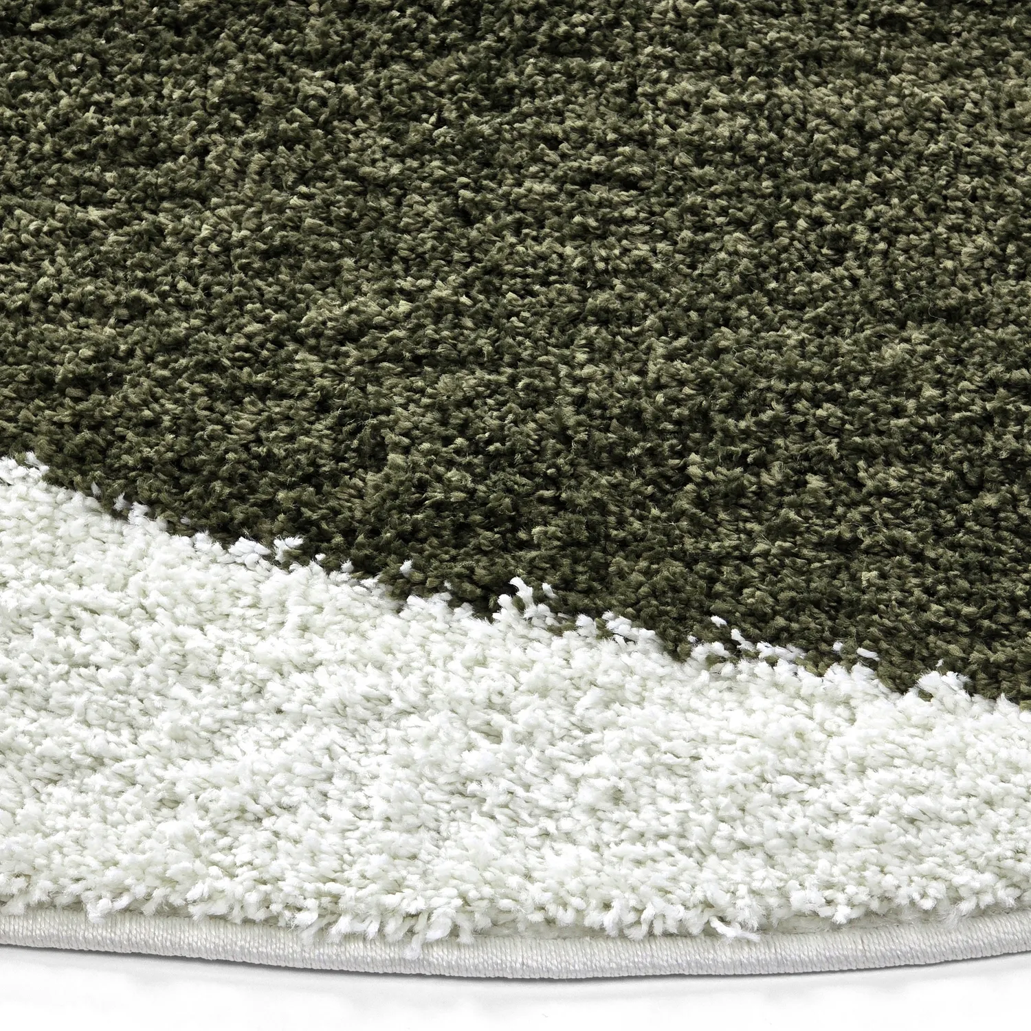 Round rugs - Sanghar (white/orange/green)