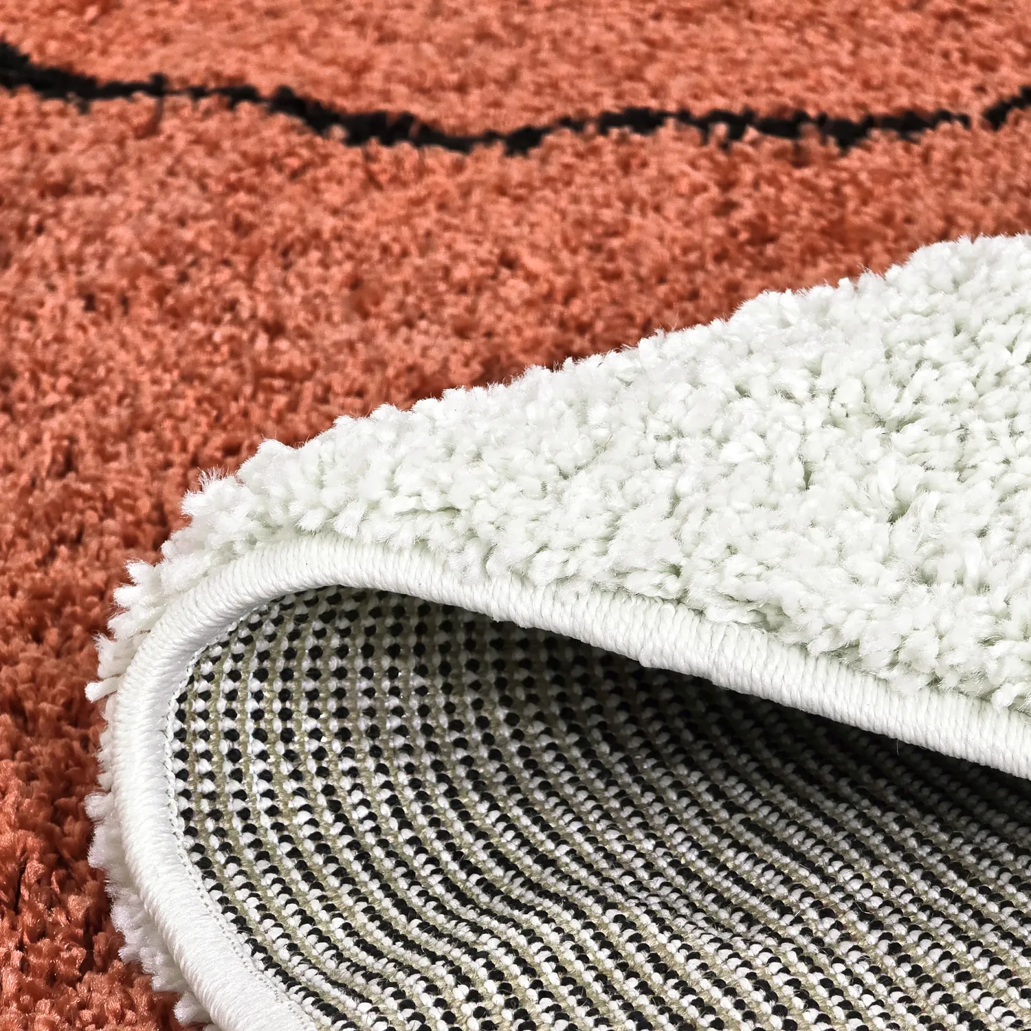 Round rugs - Sanghar (white/orange/green)