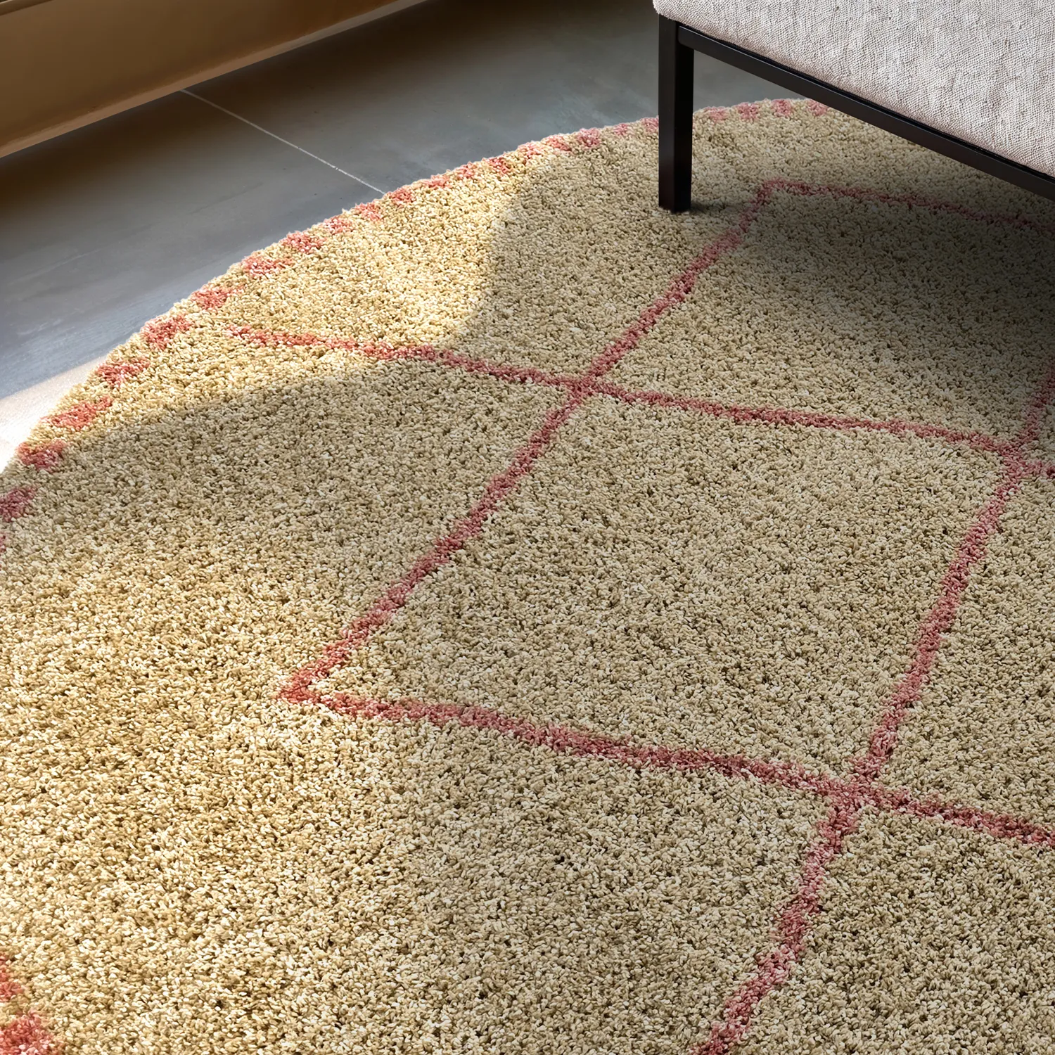 Round rugs - Tiznit (beige/pink)