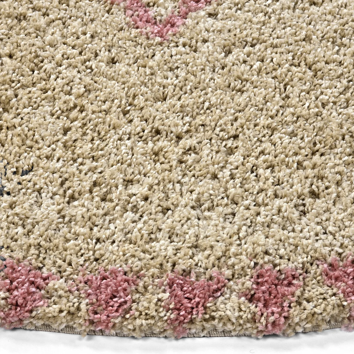 Round rugs - Tiznit (beige/pink)