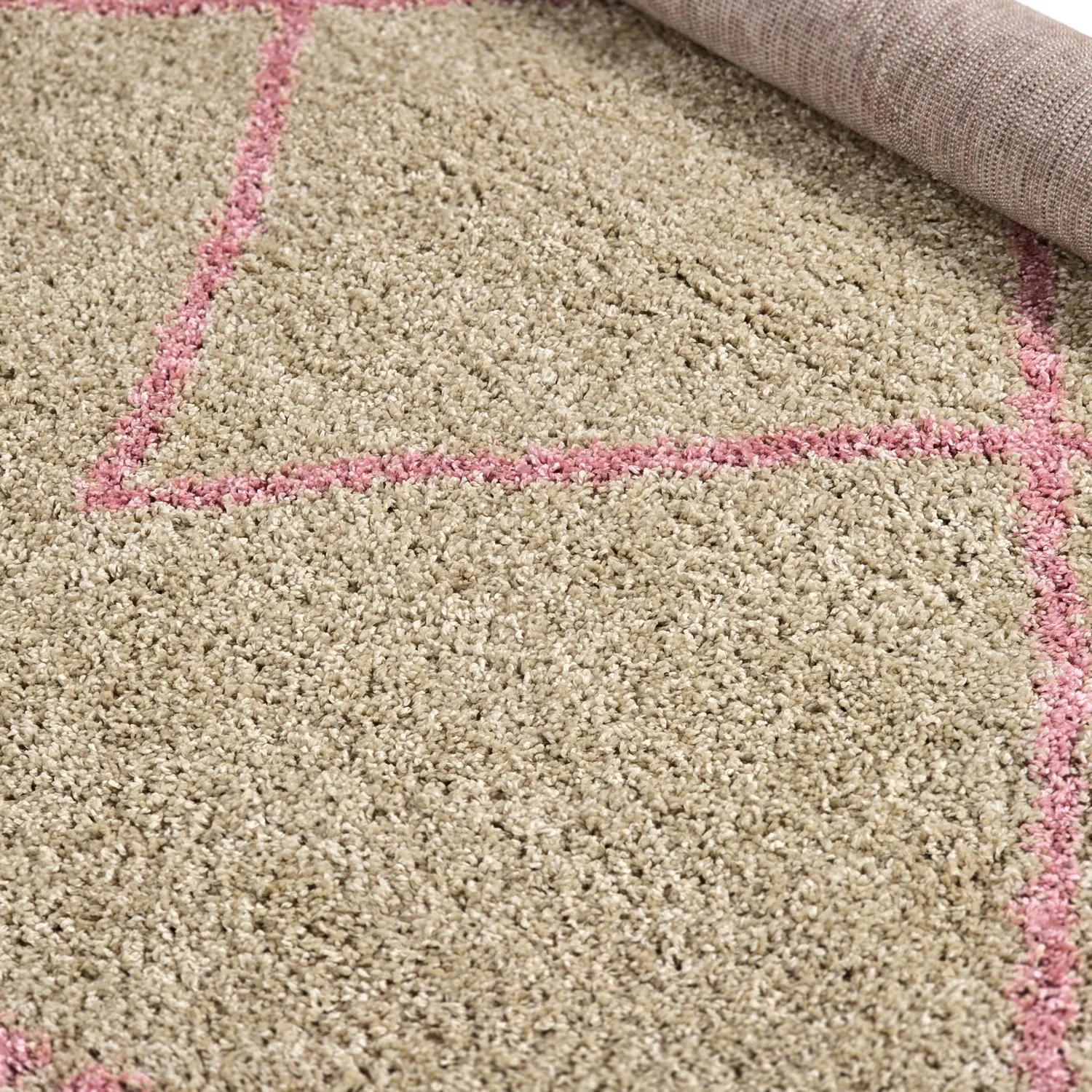 Round rugs - Tiznit (beige/pink)