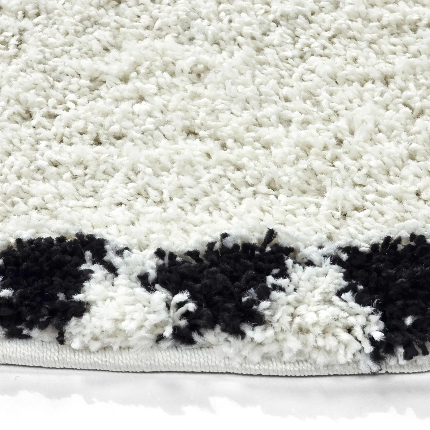 Round rugs - Tiznit (white/black)