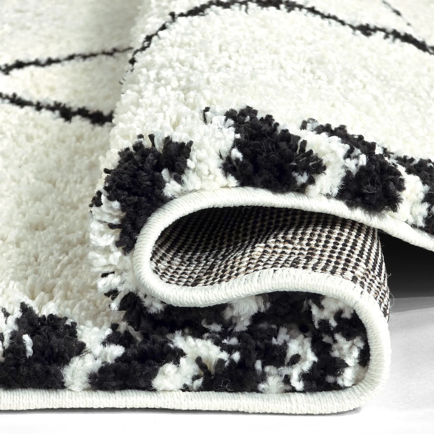 Round rugs - Tiznit (white/black)