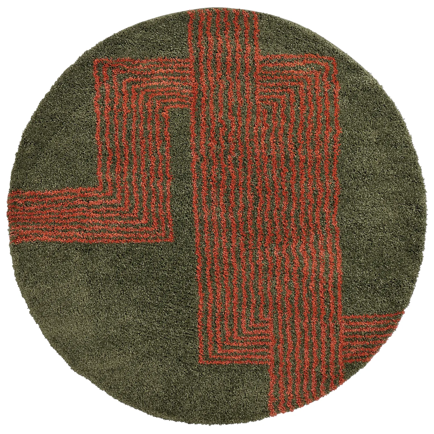 Round rugs - Zagora (green/orange)