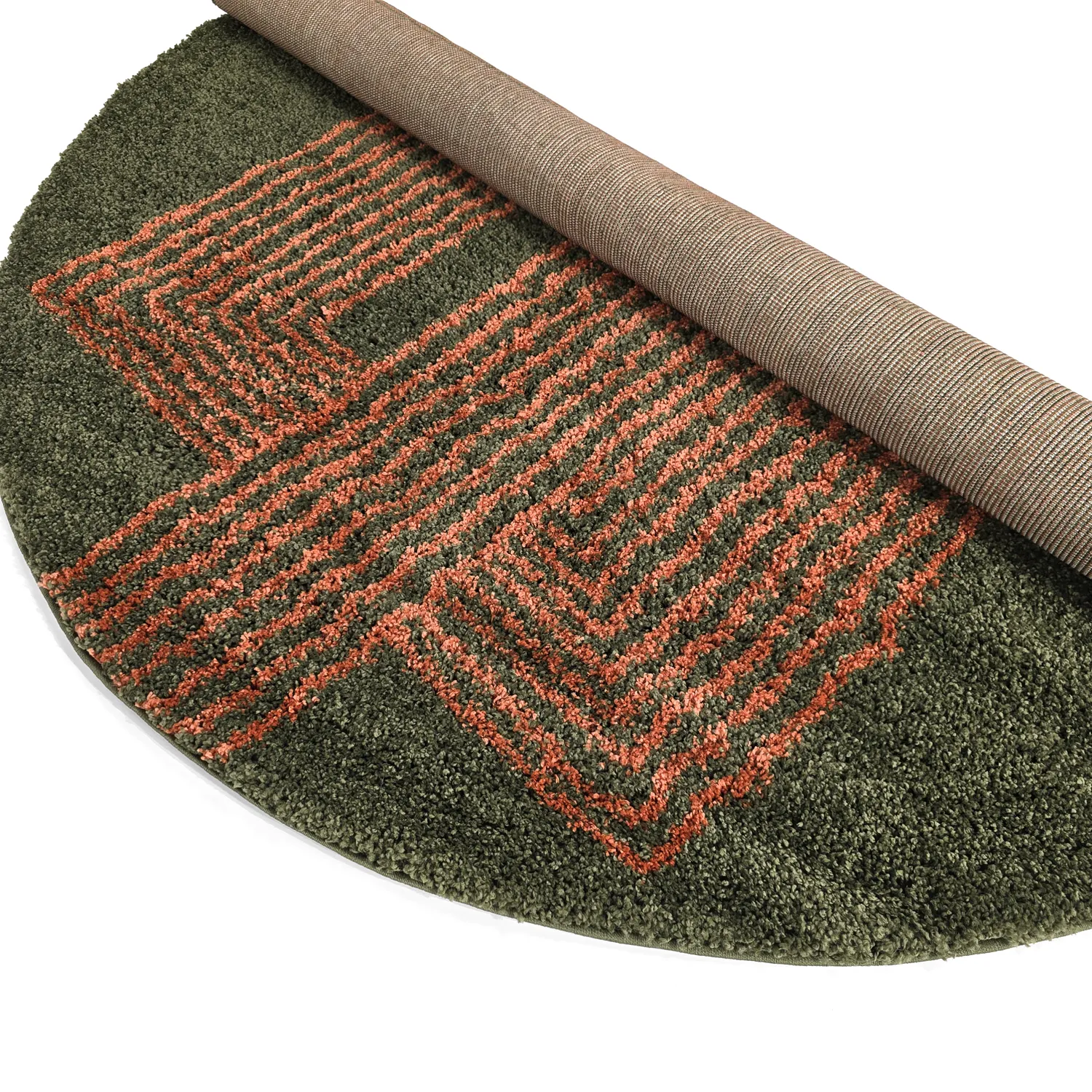 Round rugs - Zagora (green/orange)