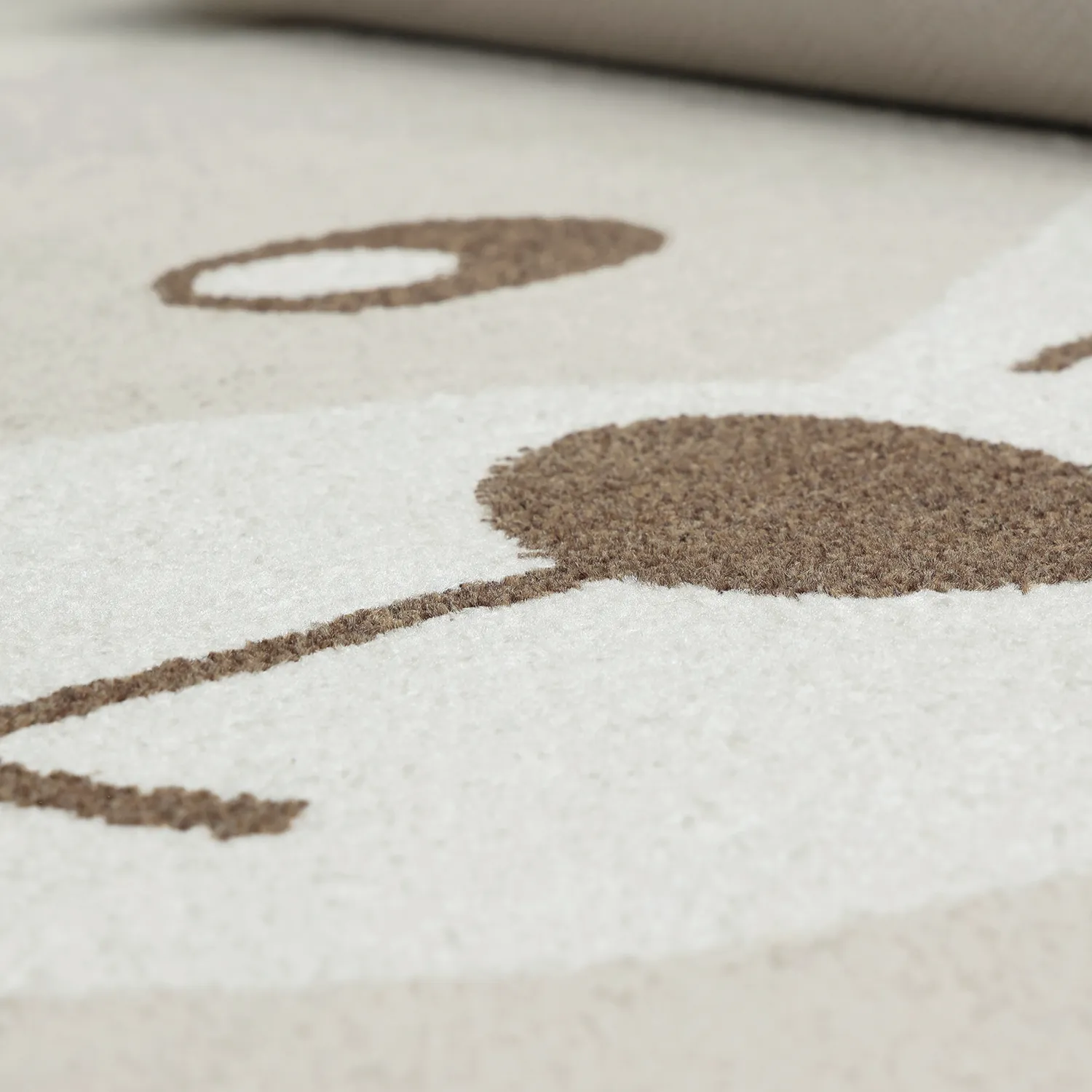 Round Children's Rug - Kind Bear (cream)