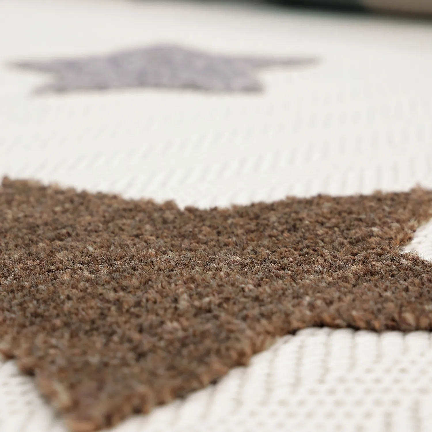 Round Children's Rug - Stars (cream/multi)