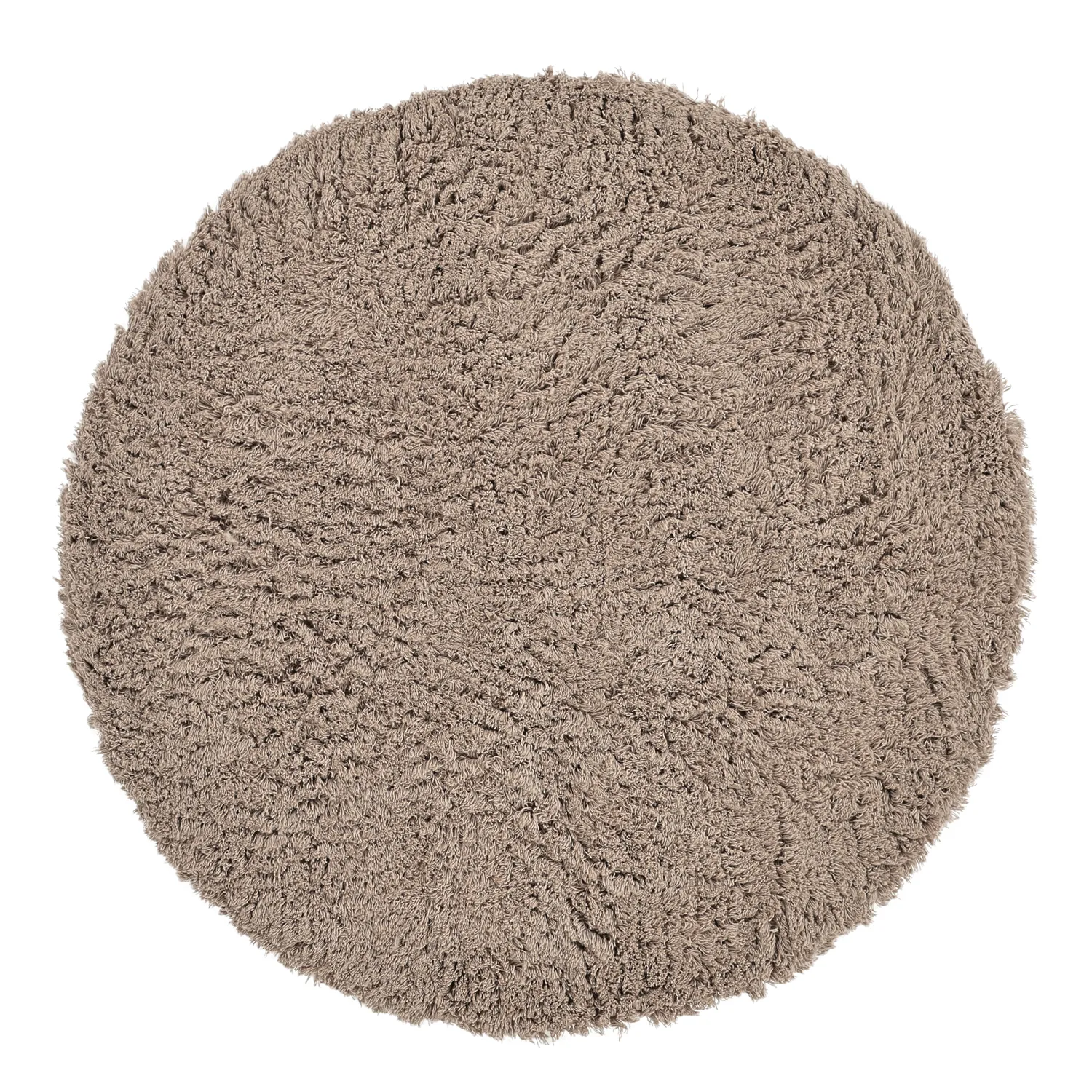 Round rug - Aliste Wool Shaggy (brown)