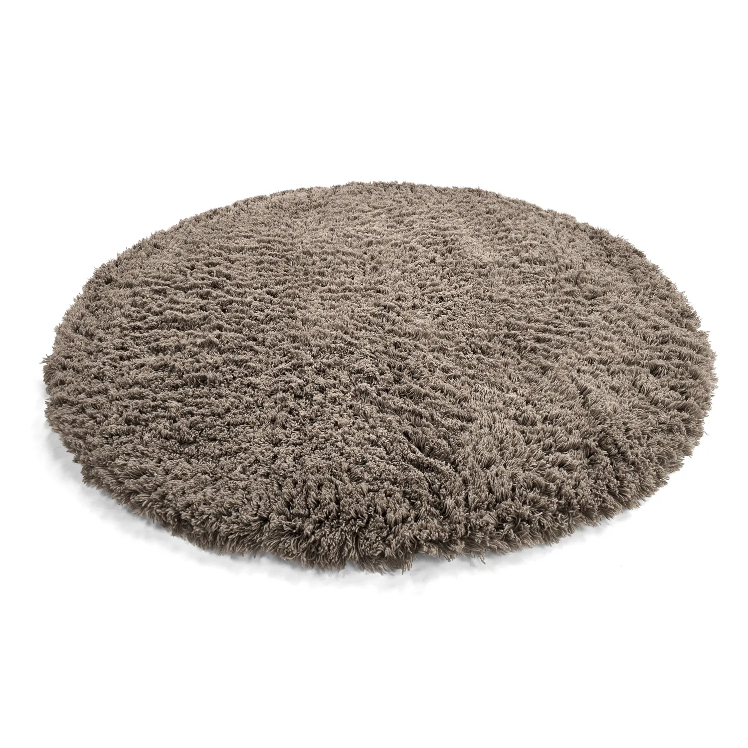 Round rug - Aliste Wool Shaggy (brown)