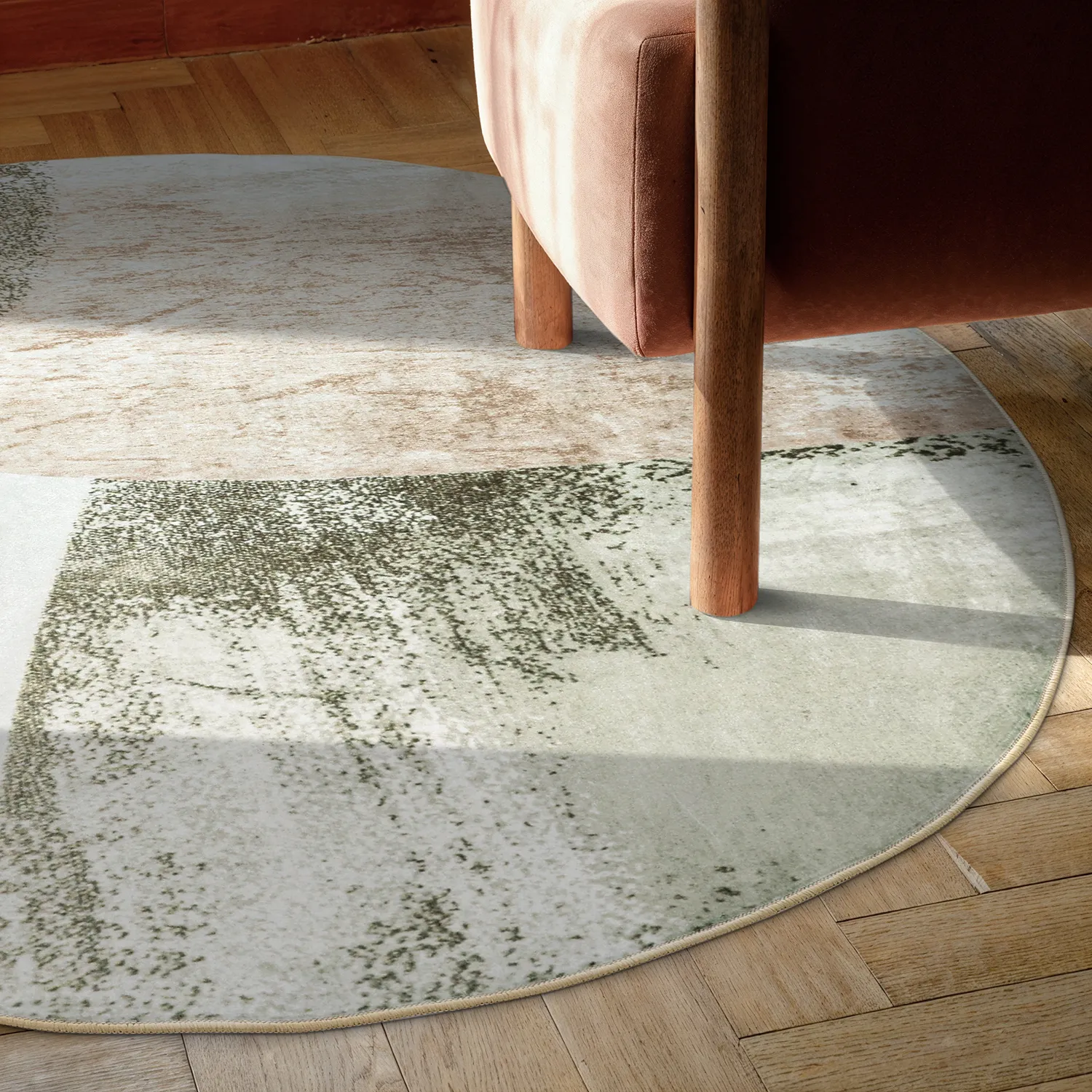 Round rug - Fia (pink/multi)