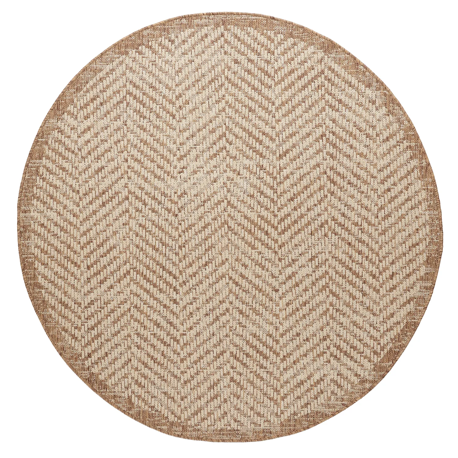 Round rug - Indoor/Outdoor Donora (brown)