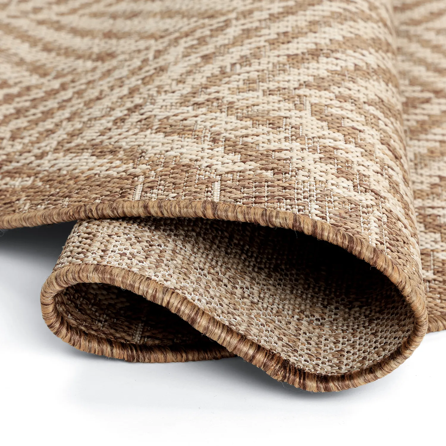 Round rug - Indoor/Outdoor Donora (brown)