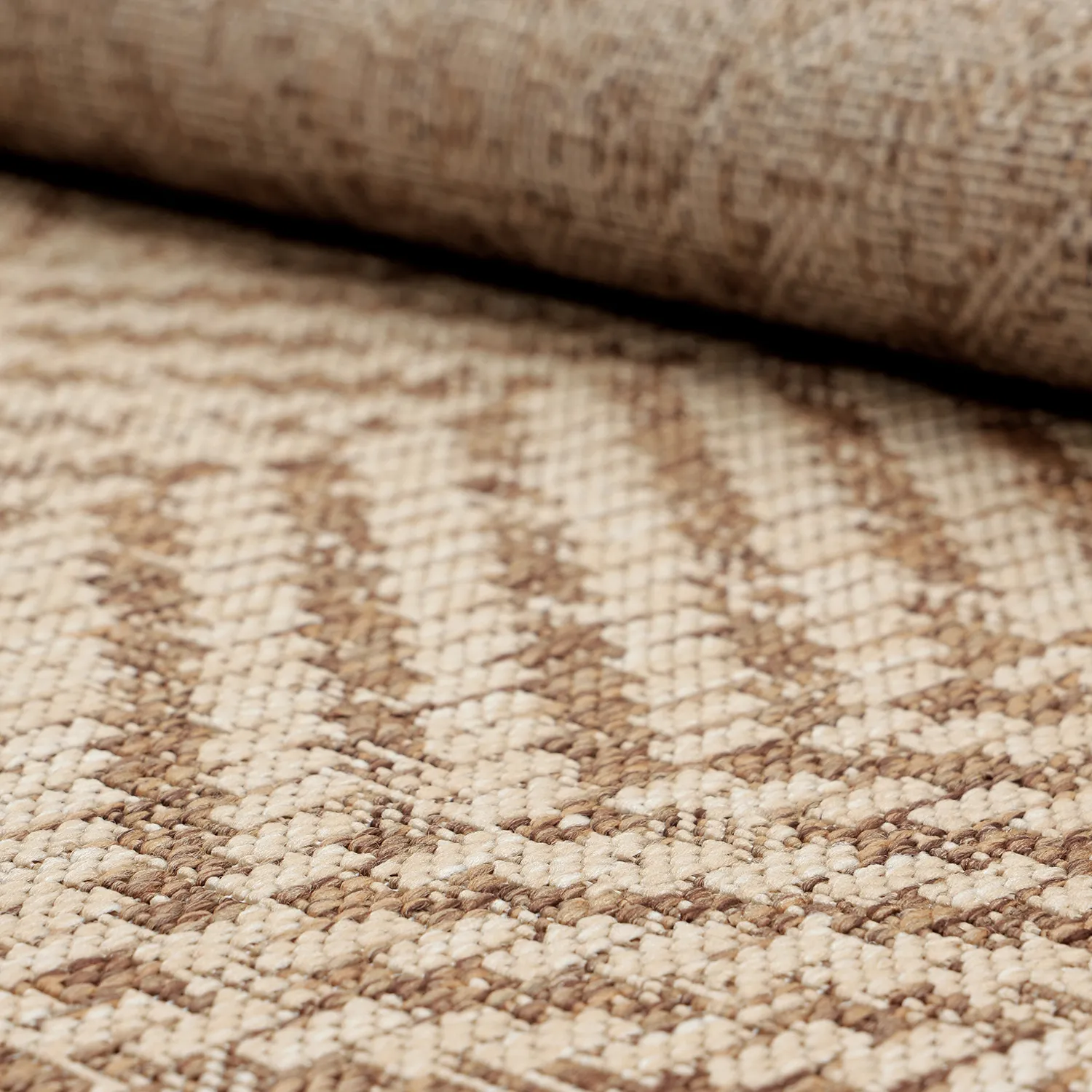 Round rug - Indoor/Outdoor Donora (brown)