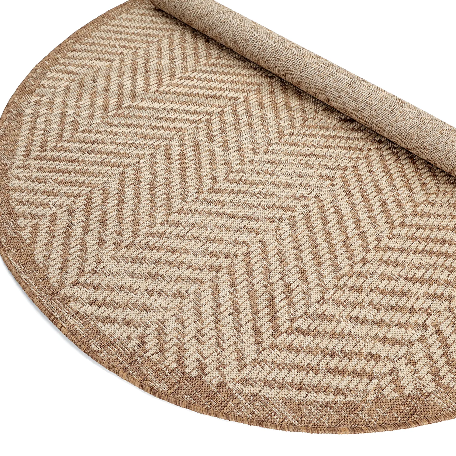 Round rug - Indoor/Outdoor Donora (brown)