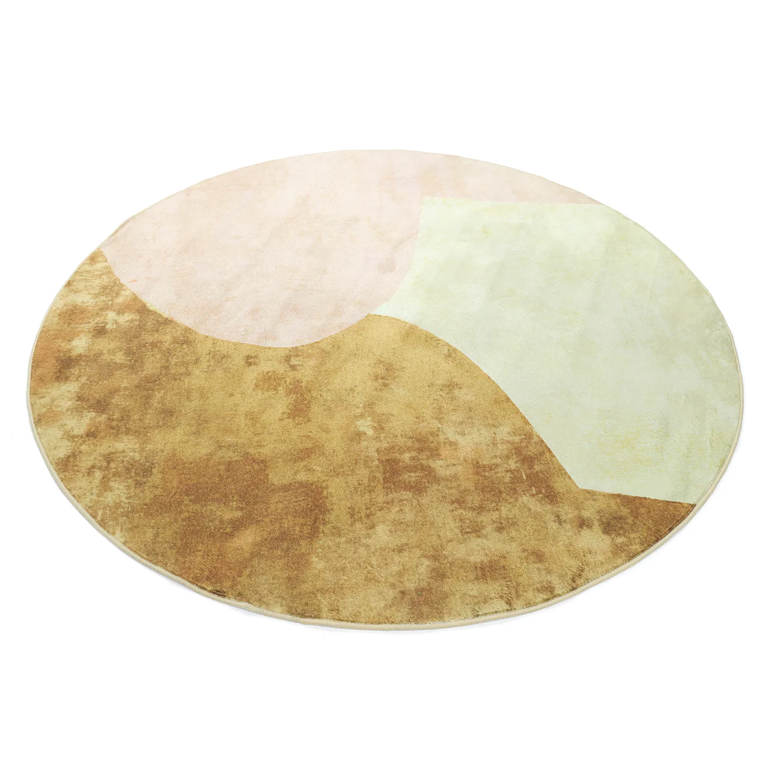 Round rug - Lazio (beige/pink)