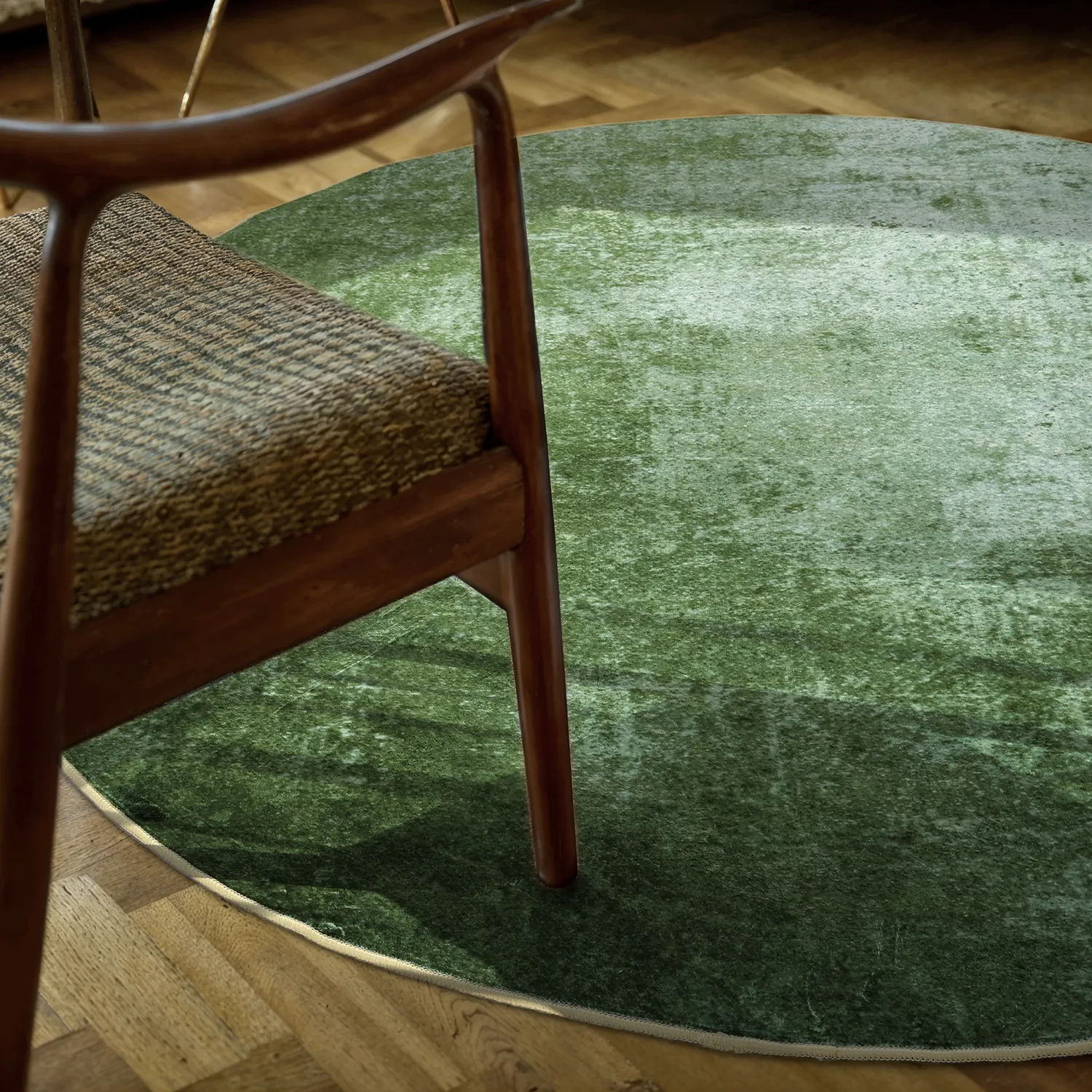 Round rug - Lynton (green)