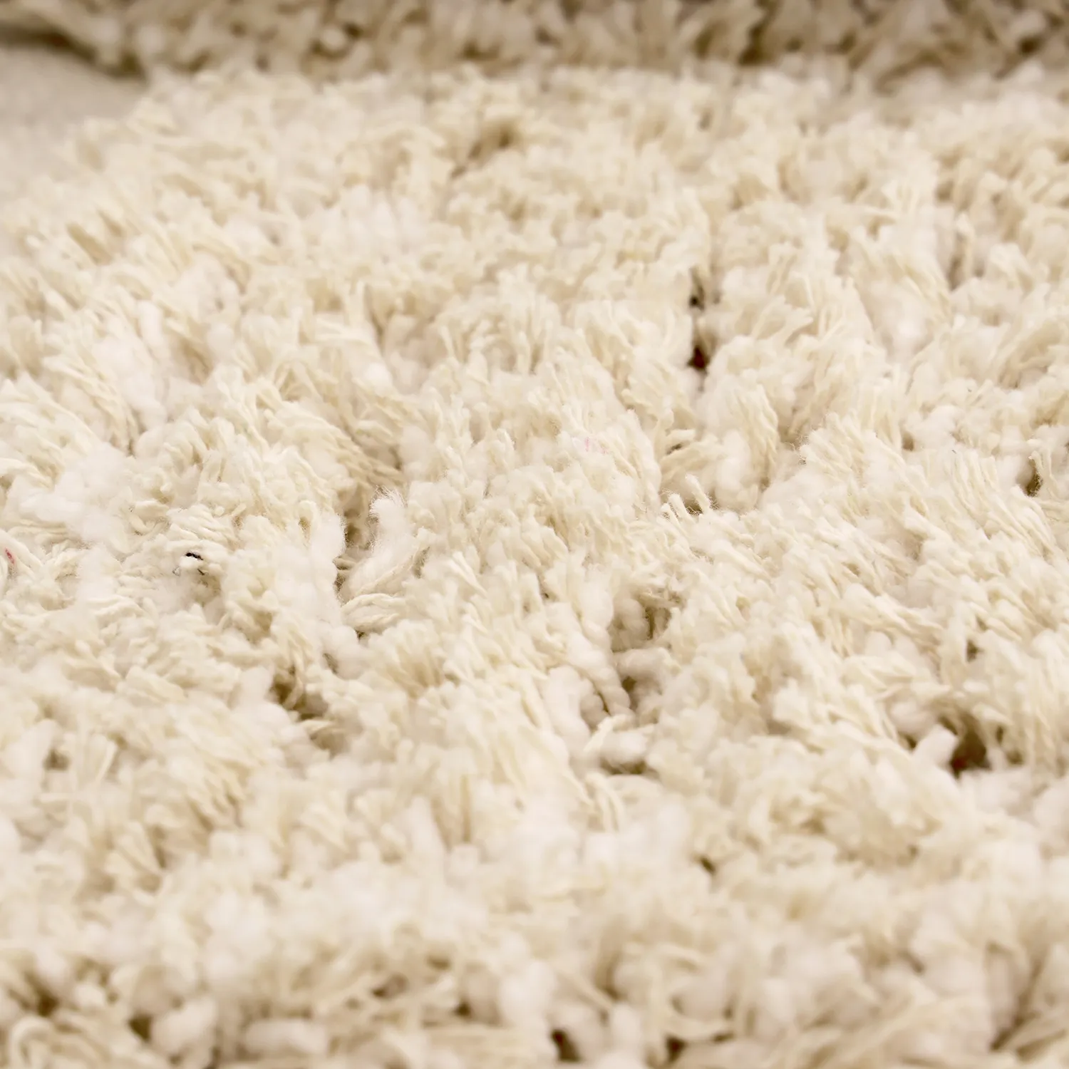Round rug - Otranto Natural Cotton Shaggy (off-white)