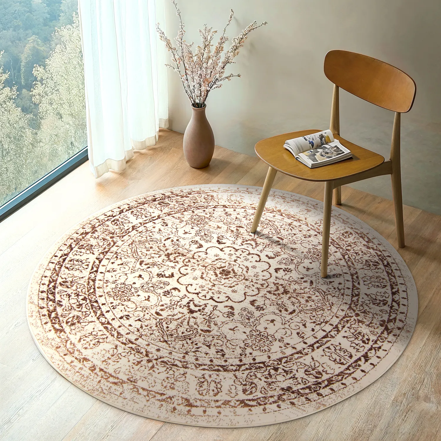 Round rug - Peking Noble (white)