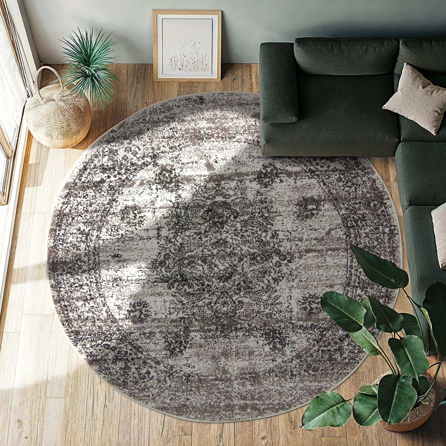 Round rug - Peking Royal (grey)