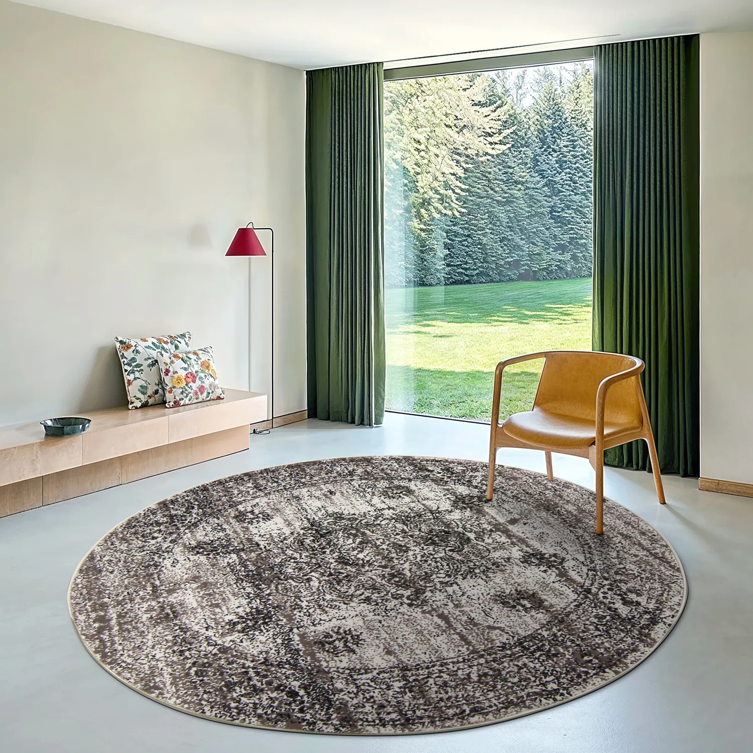 Round rug - Peking Royal (grey)