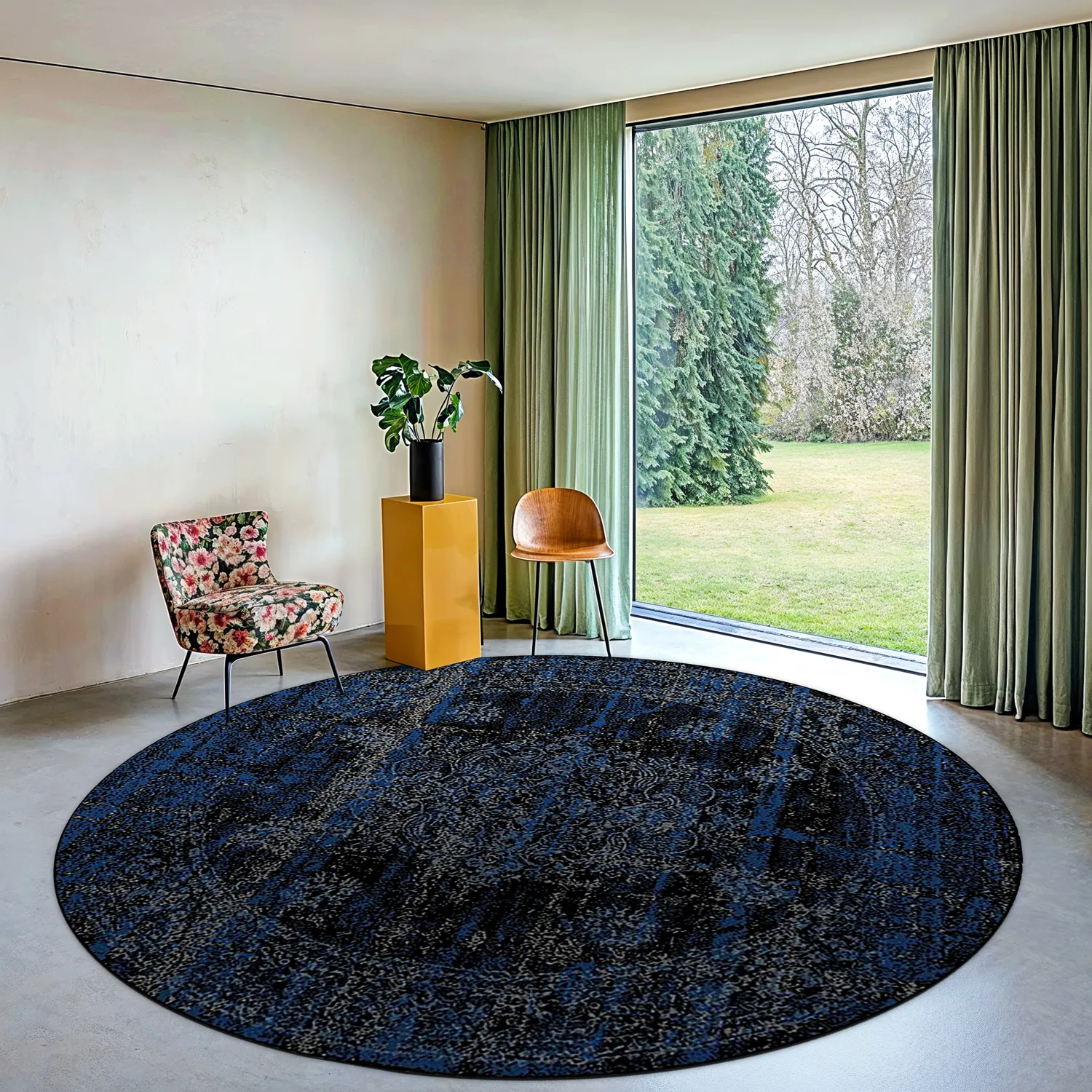 Round rug - Peking Royal (navy)