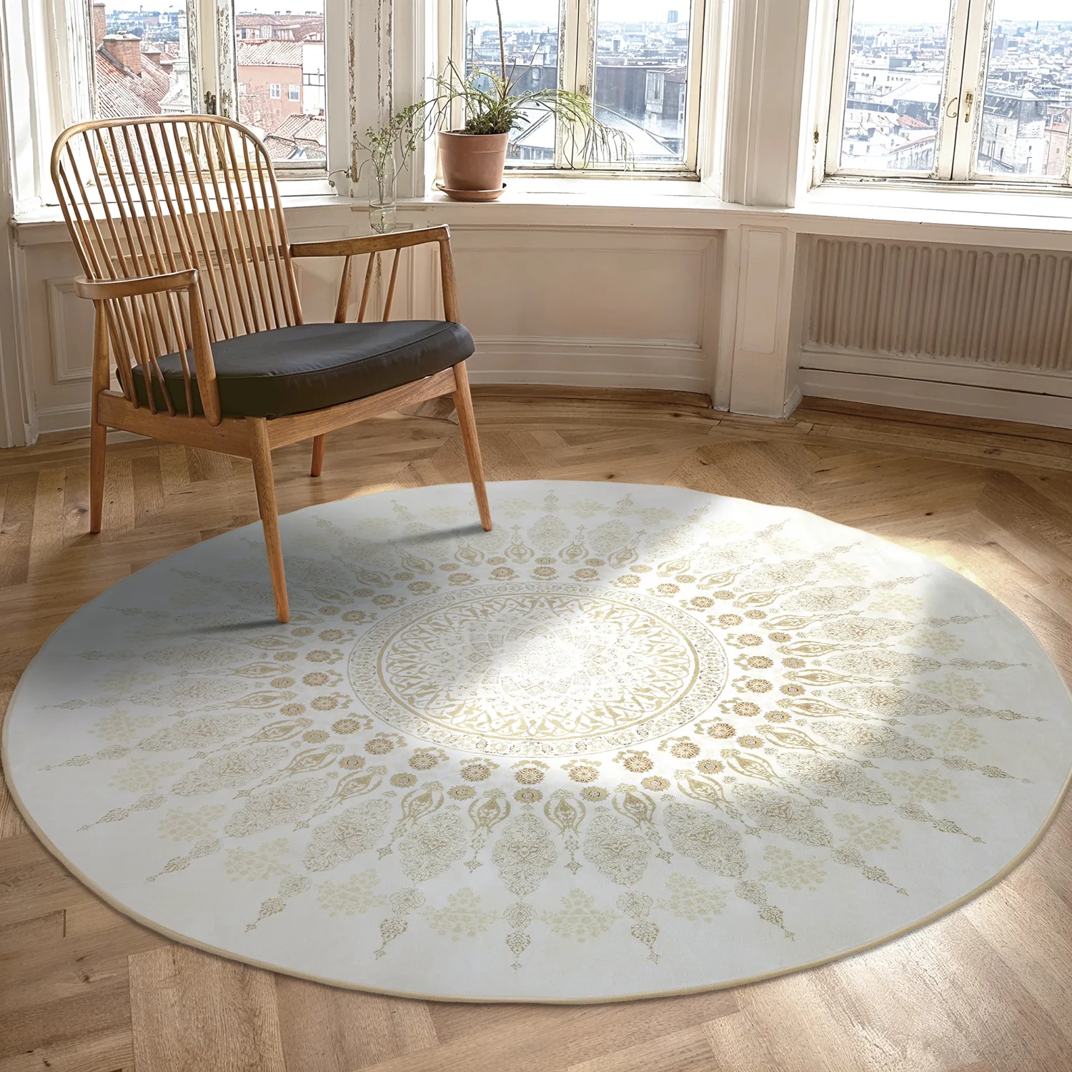 Round rug - Sandrigo (beige)